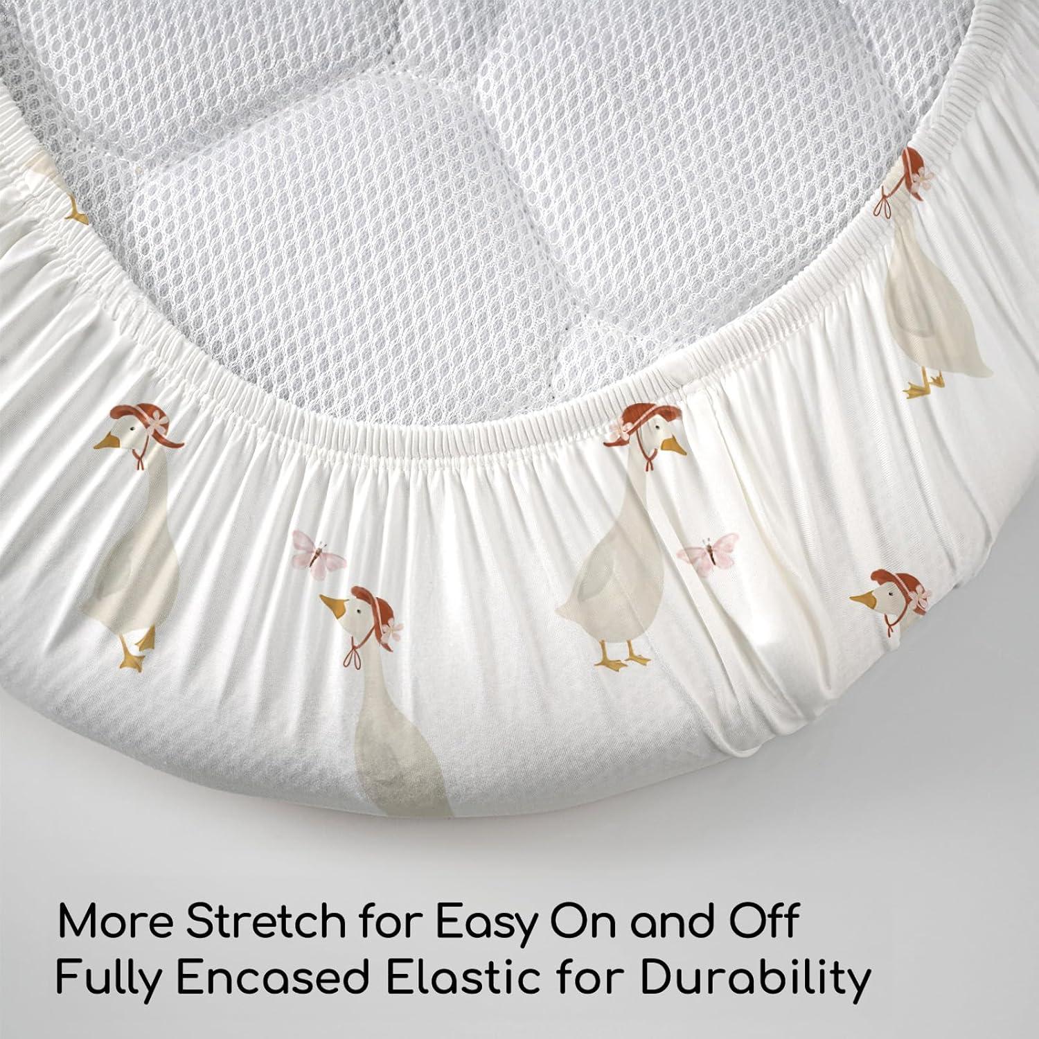 Paquete de 3 Sábanas de Cuna Orgánicas Civarua Kids Rosa