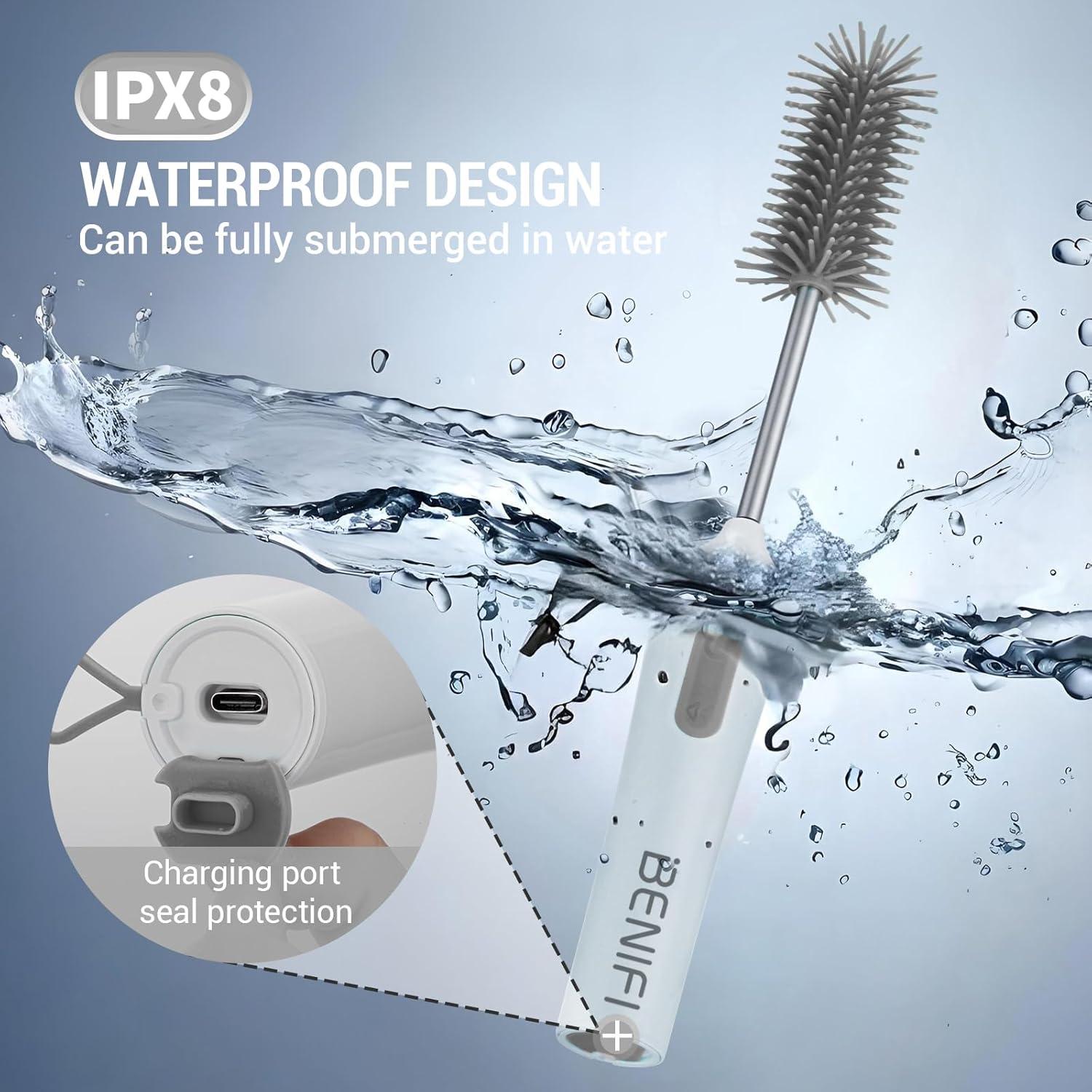 Juego de Cepillos Eléctricos para Botellas Benifi - 1 Unidad