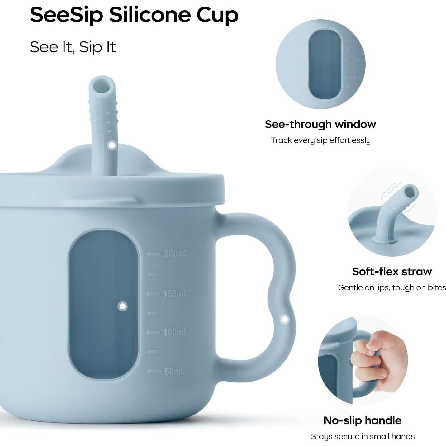 Juego de Alimentación de Silicona 6 Piezas bc babycare Verde