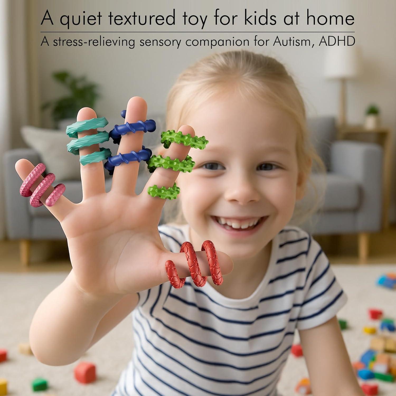 Juguetes Sensoriales Antiestrés TIKWORK 12PCS Arcoíris para Niños y Adultos