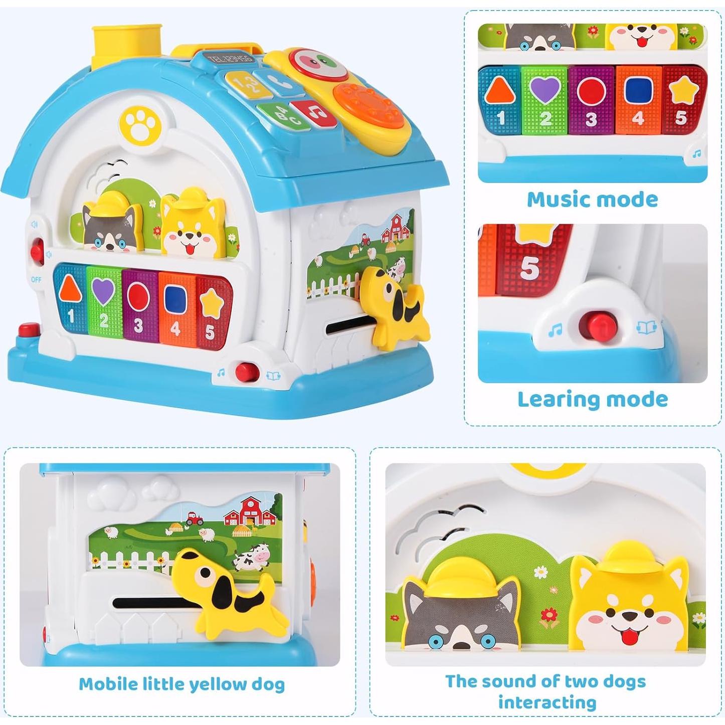 Casa Musical de Animales BOBUEXER - Juguete Educativo Azul