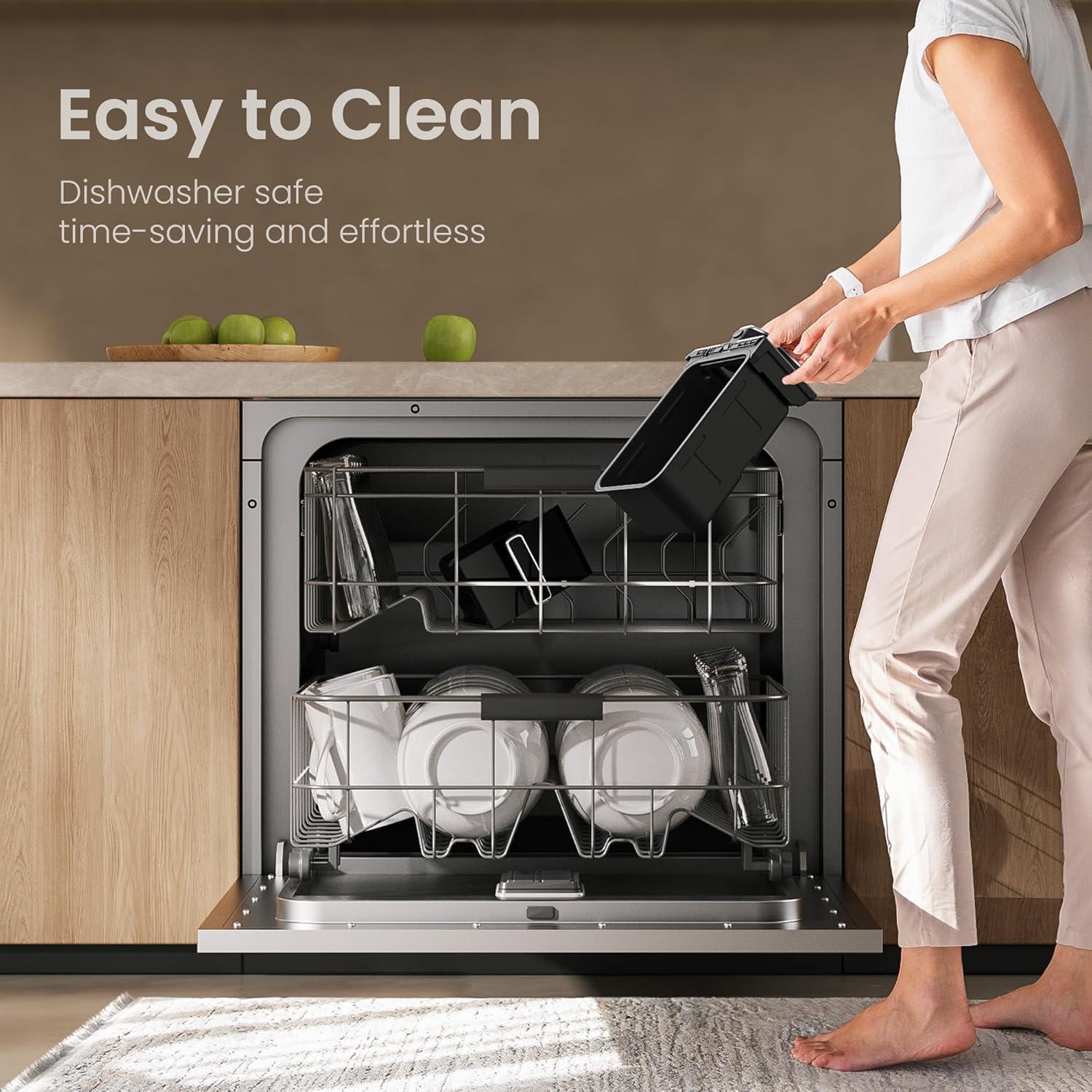 Freidora de Aire Doble Cesta Topzee 8 QT Negra 1700W