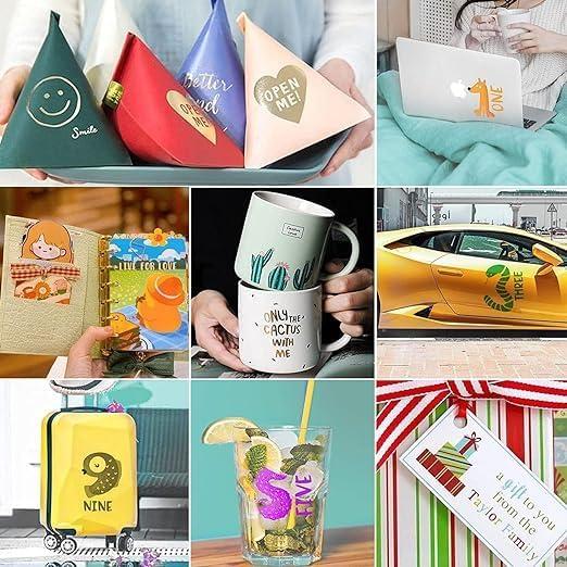 Vinilo Adhesivo Permanente MeYuxg 15 Colores para Cricut Joy