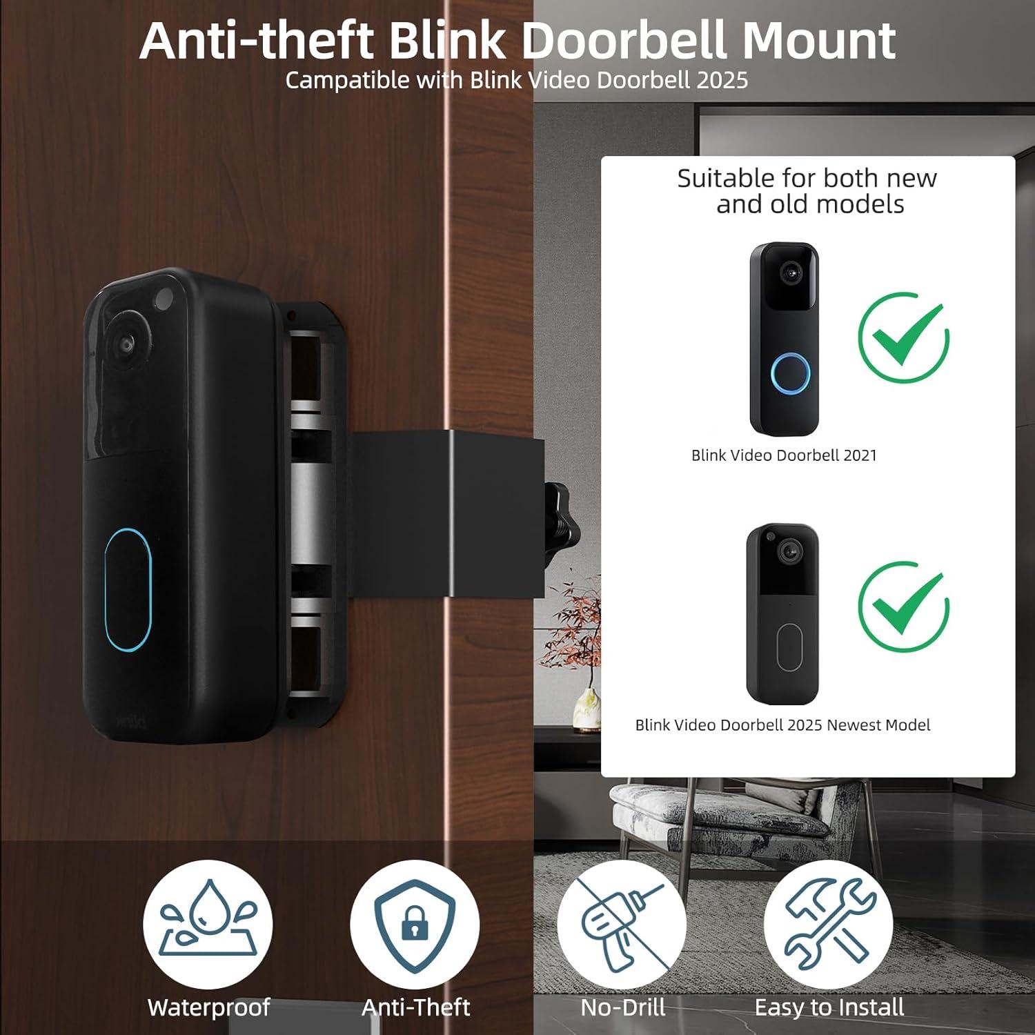 Soporte Ajustable para Timbre Blink - Instalación Sin Perforación