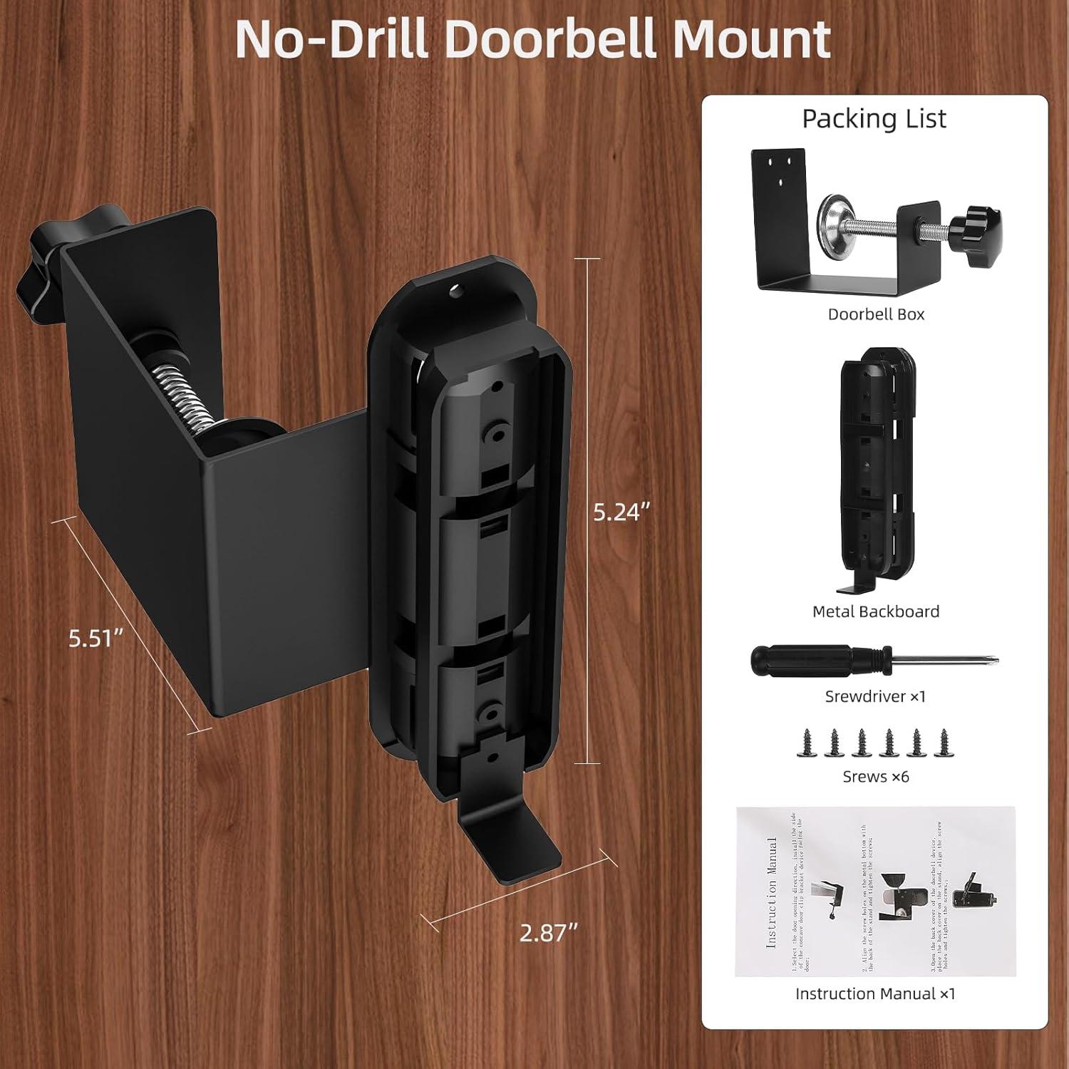 Soporte Ajustable para Timbre Blink - Instalación Sin Perforación