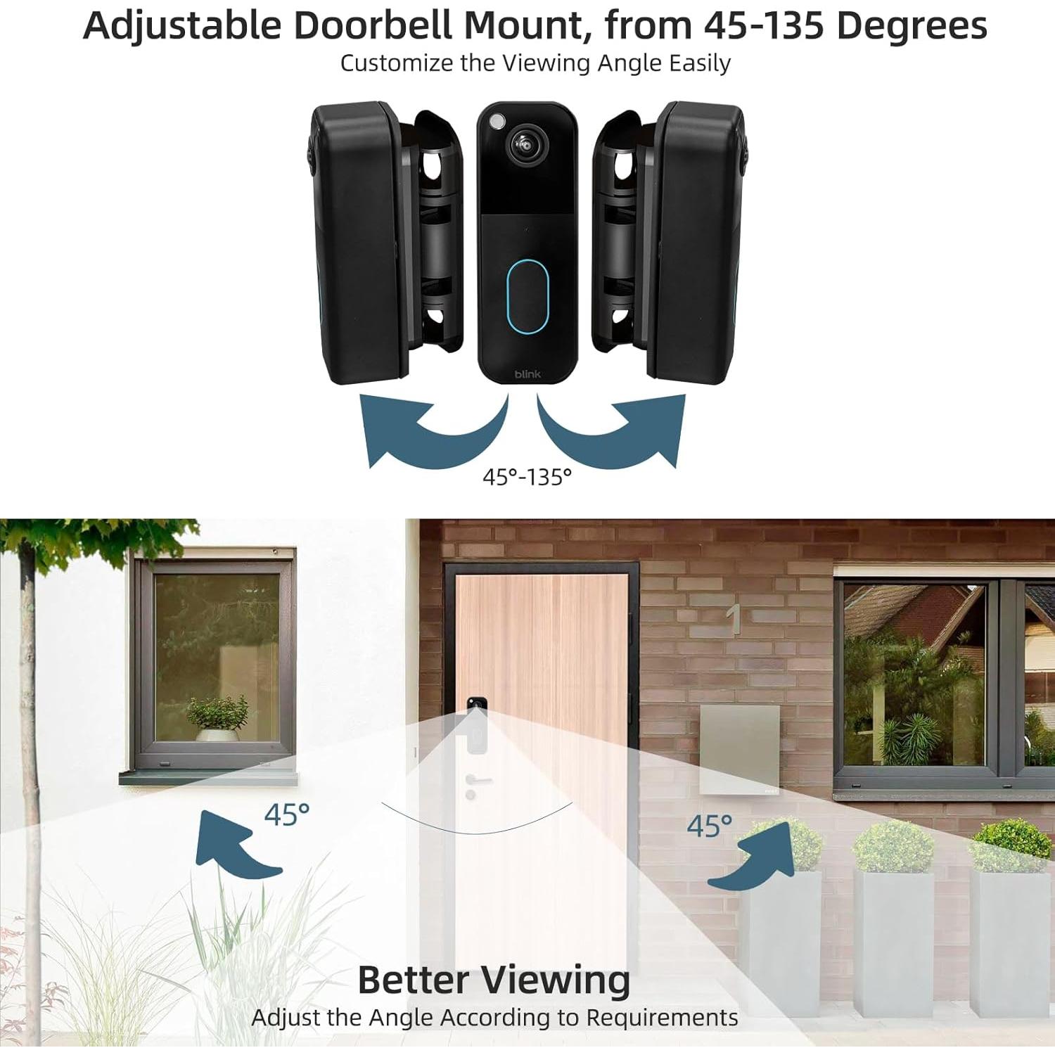 Soporte Ajustable para Timbre Blink - Instalación Sin Perforación