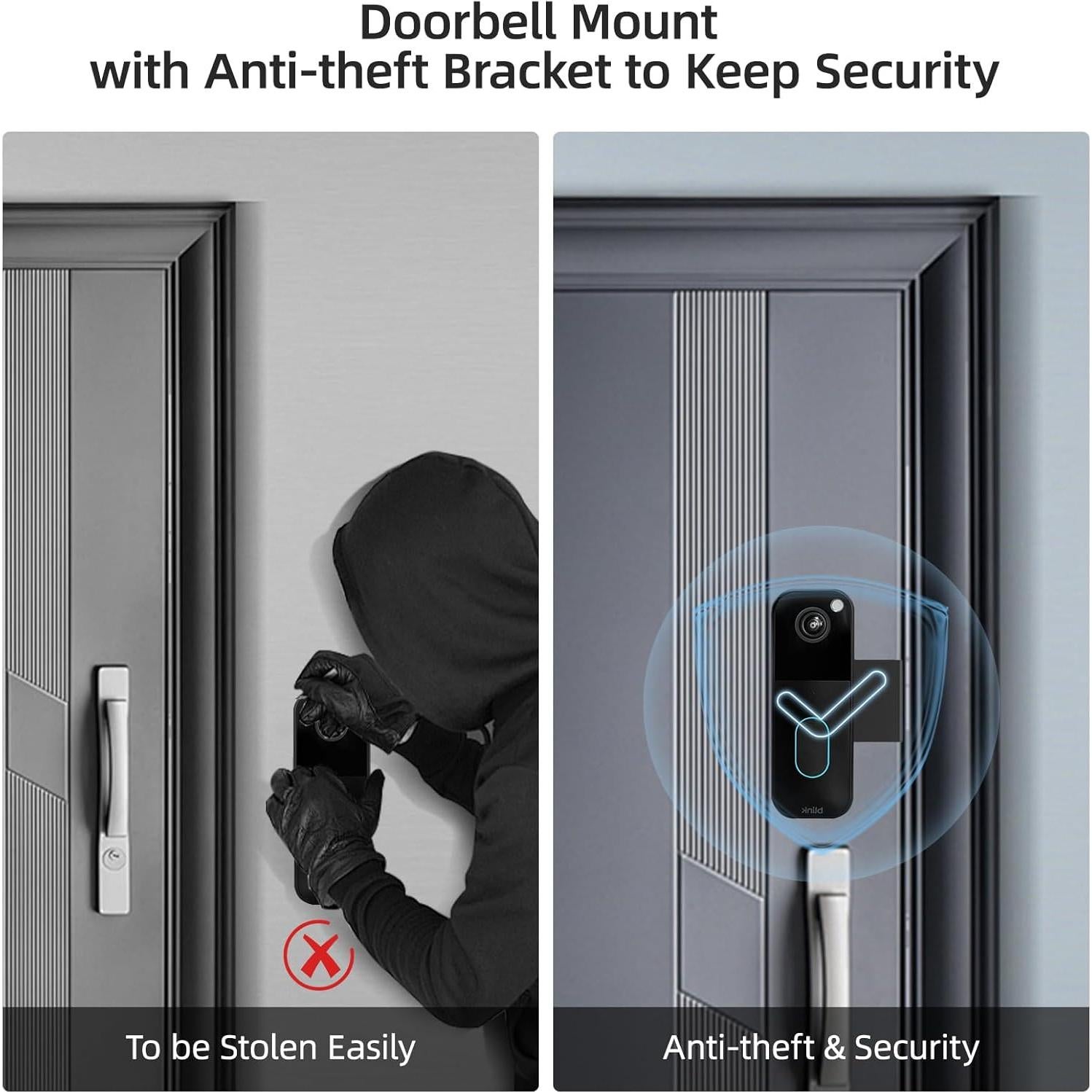 Soporte Ajustable para Timbre Blink - Instalación Sin Perforación