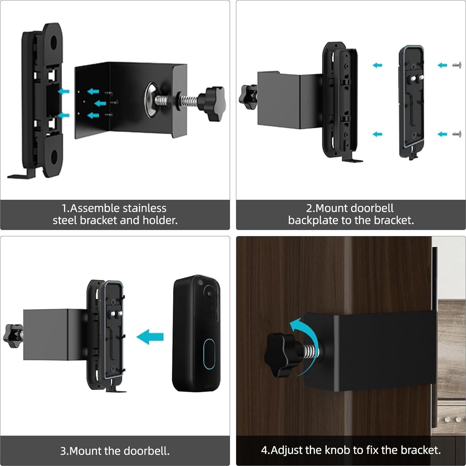 Soporte Ajustable para Timbre Blink - Instalación Sin Perforación