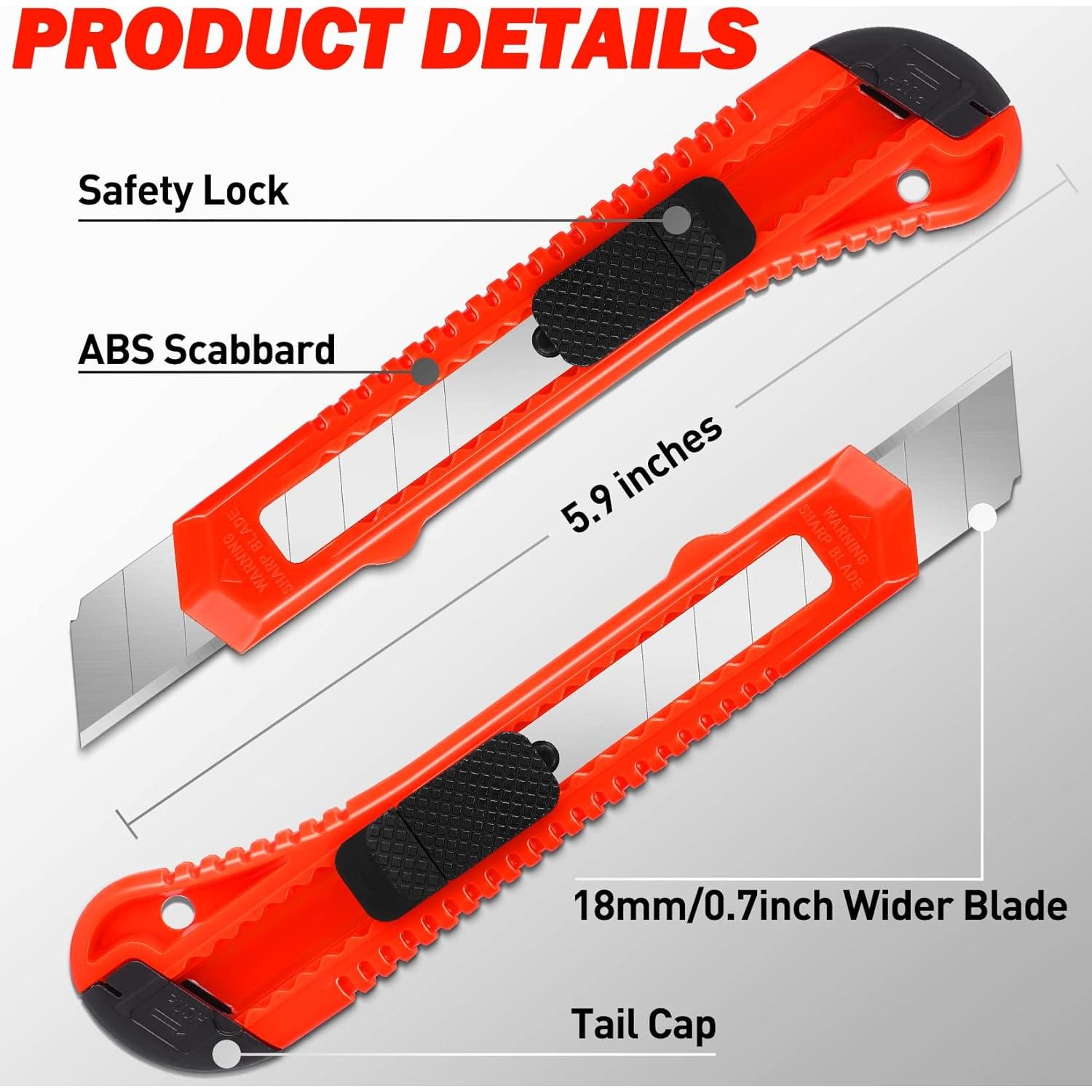 Cuchillo Utilitario Retráctil DIYSELF 30 Paquete 18mm