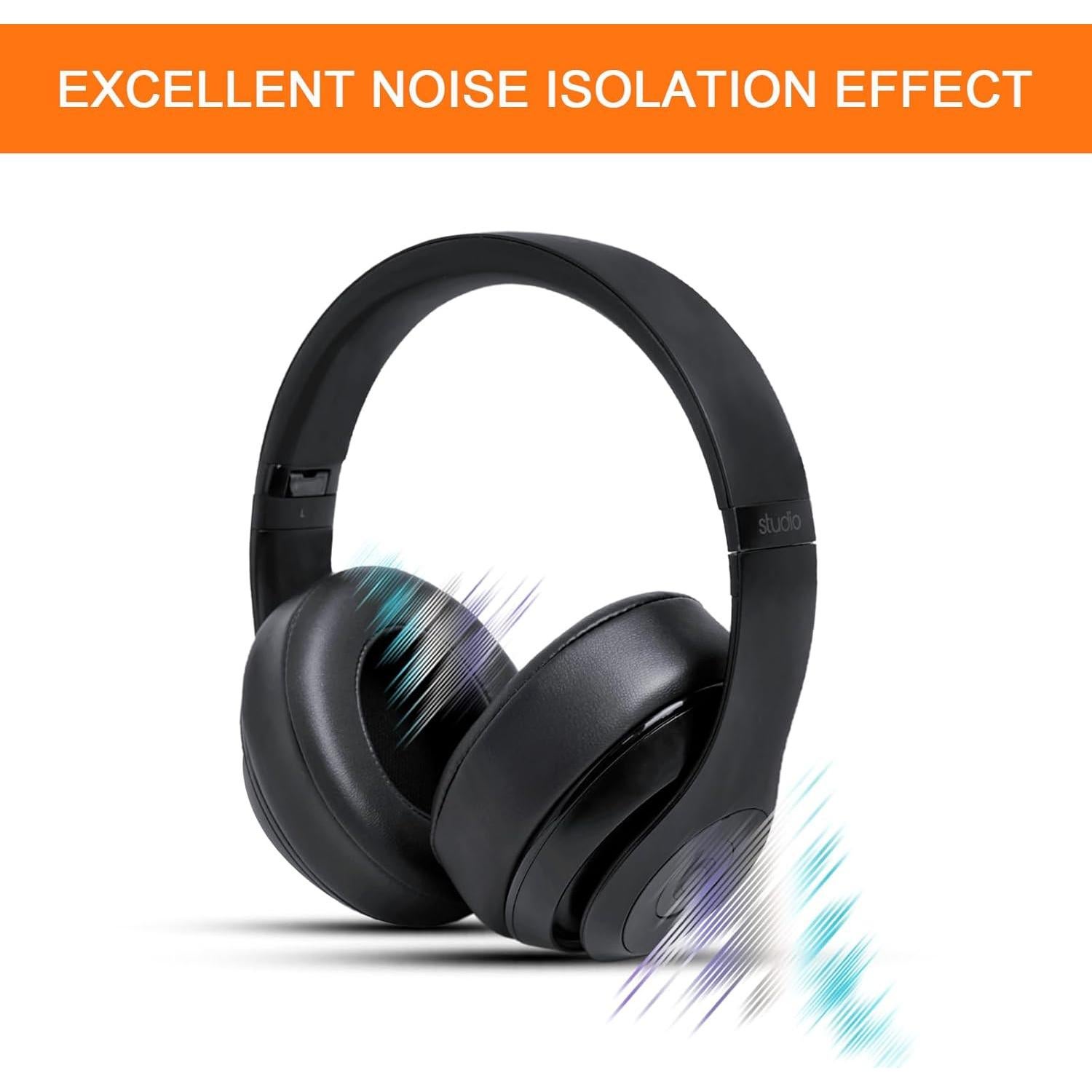 Almohadillas de Repuesto GVOEARS para Beats Studio 2 y 3 - Negro