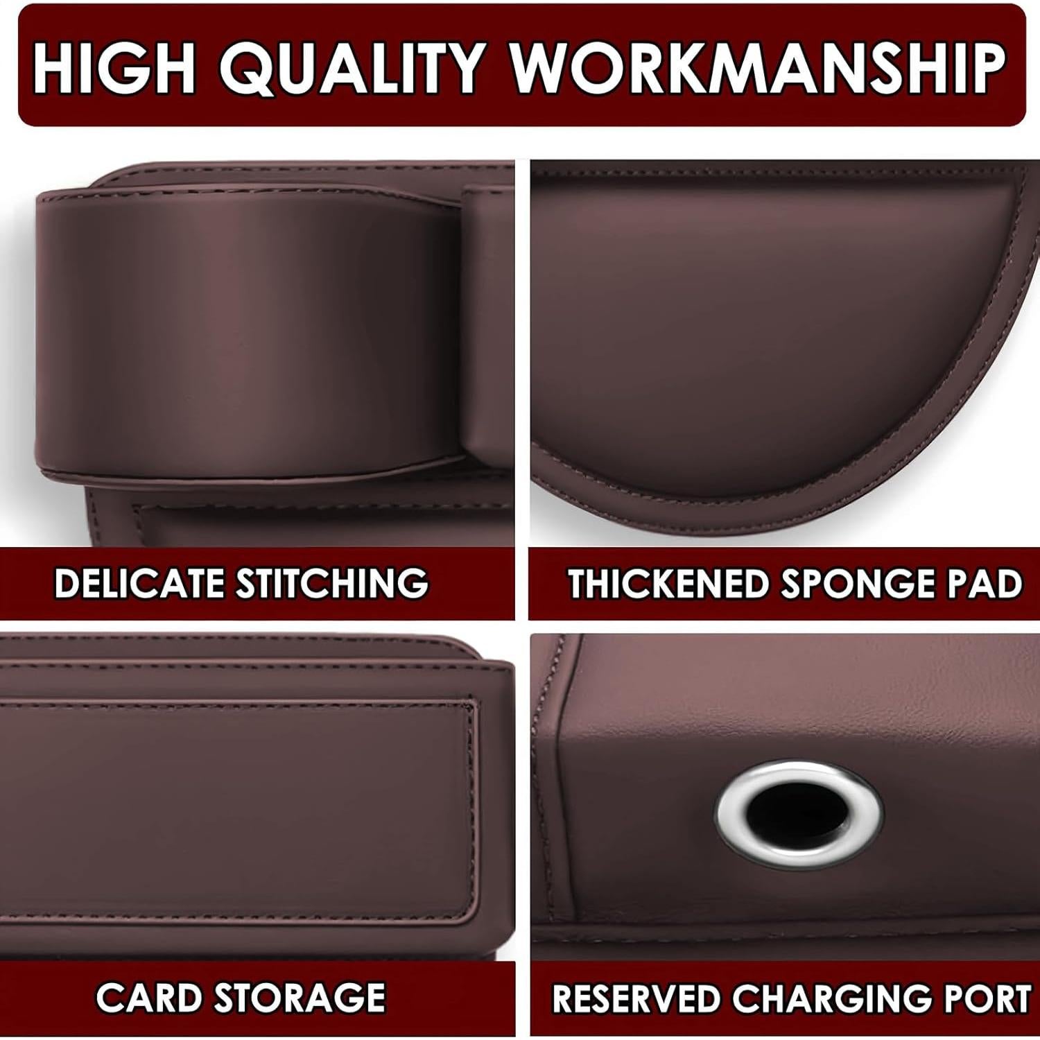 Organizador de Relleno de Espacio entre Asientos TSTESE Marrón