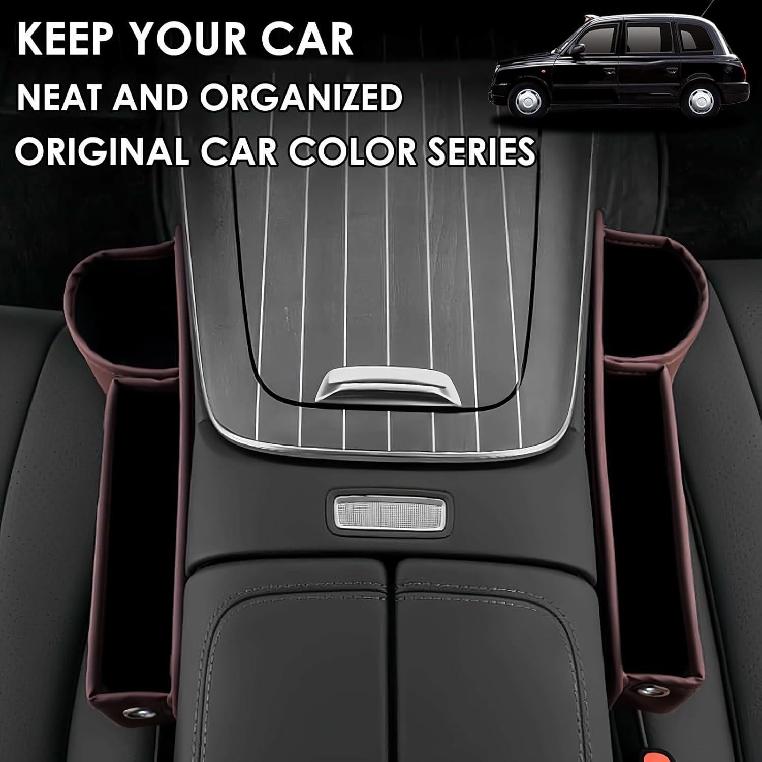 Organizador de Relleno de Espacio entre Asientos TSTESE Marrón