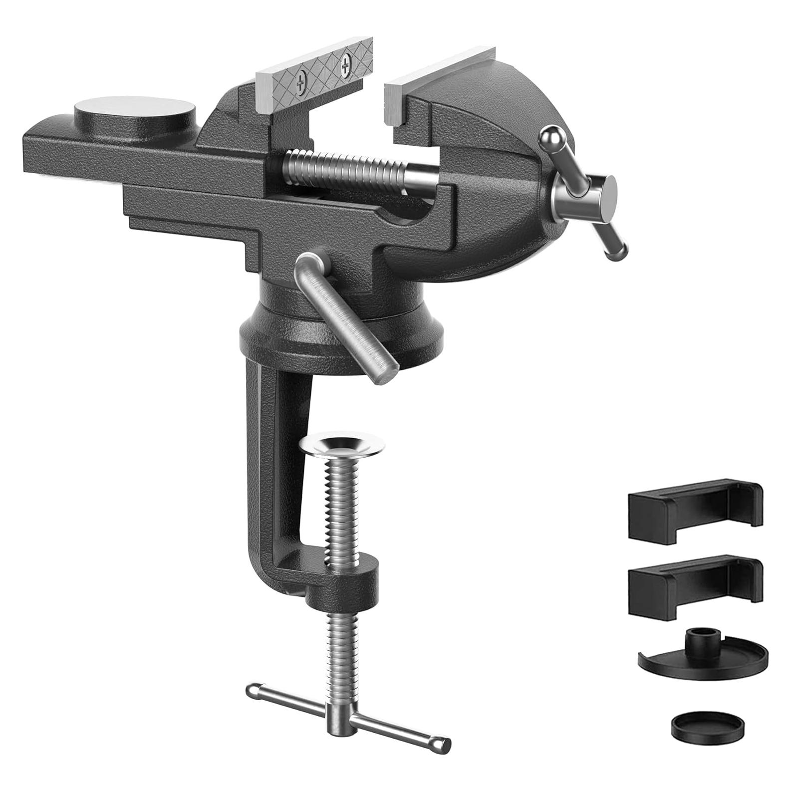 Morsa Portátil Sujeta Banco Trabajo Shangyoyi 7.11 cm Negra