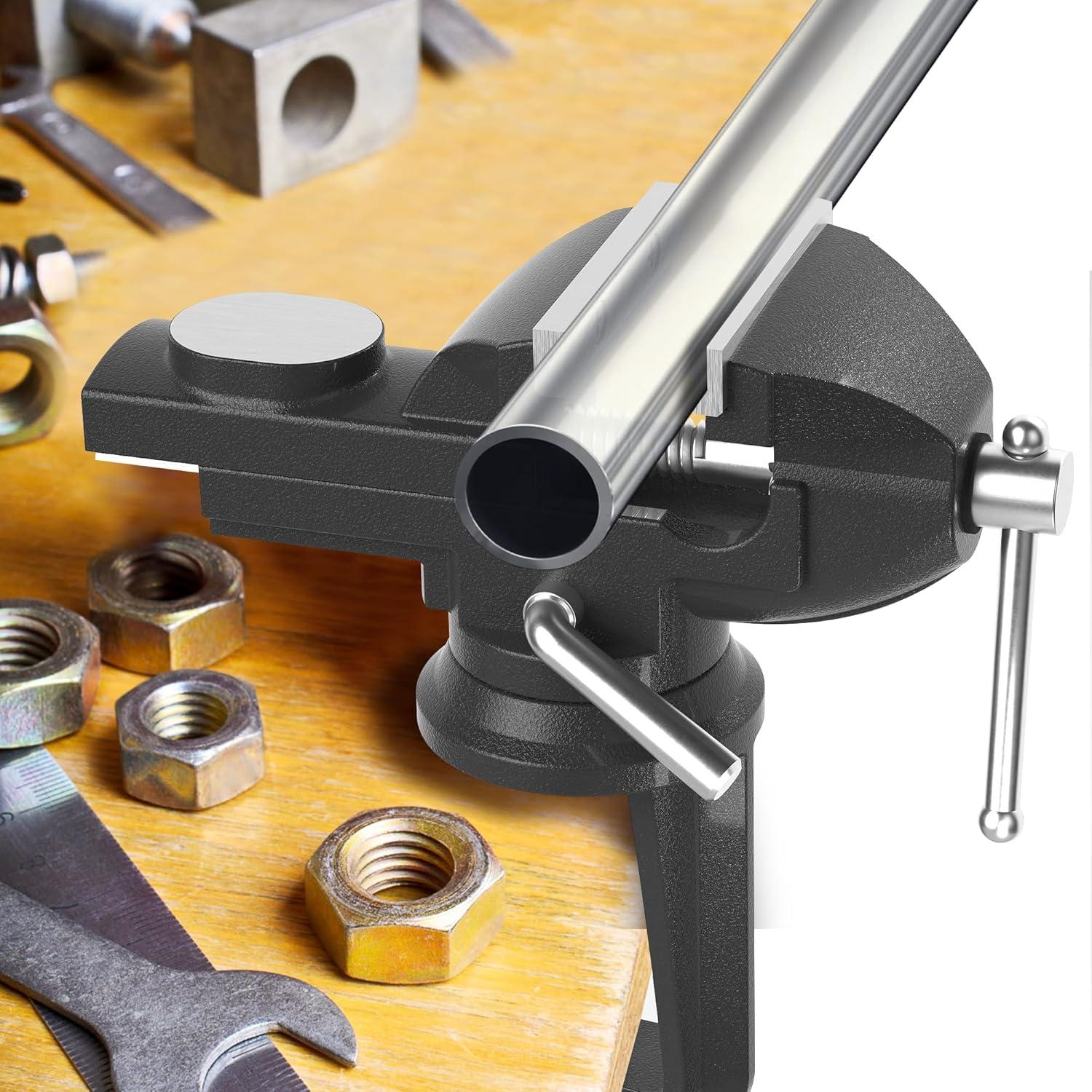 Morsa Portátil Sujeta Banco Trabajo Shangyoyi 7.11 cm Negra