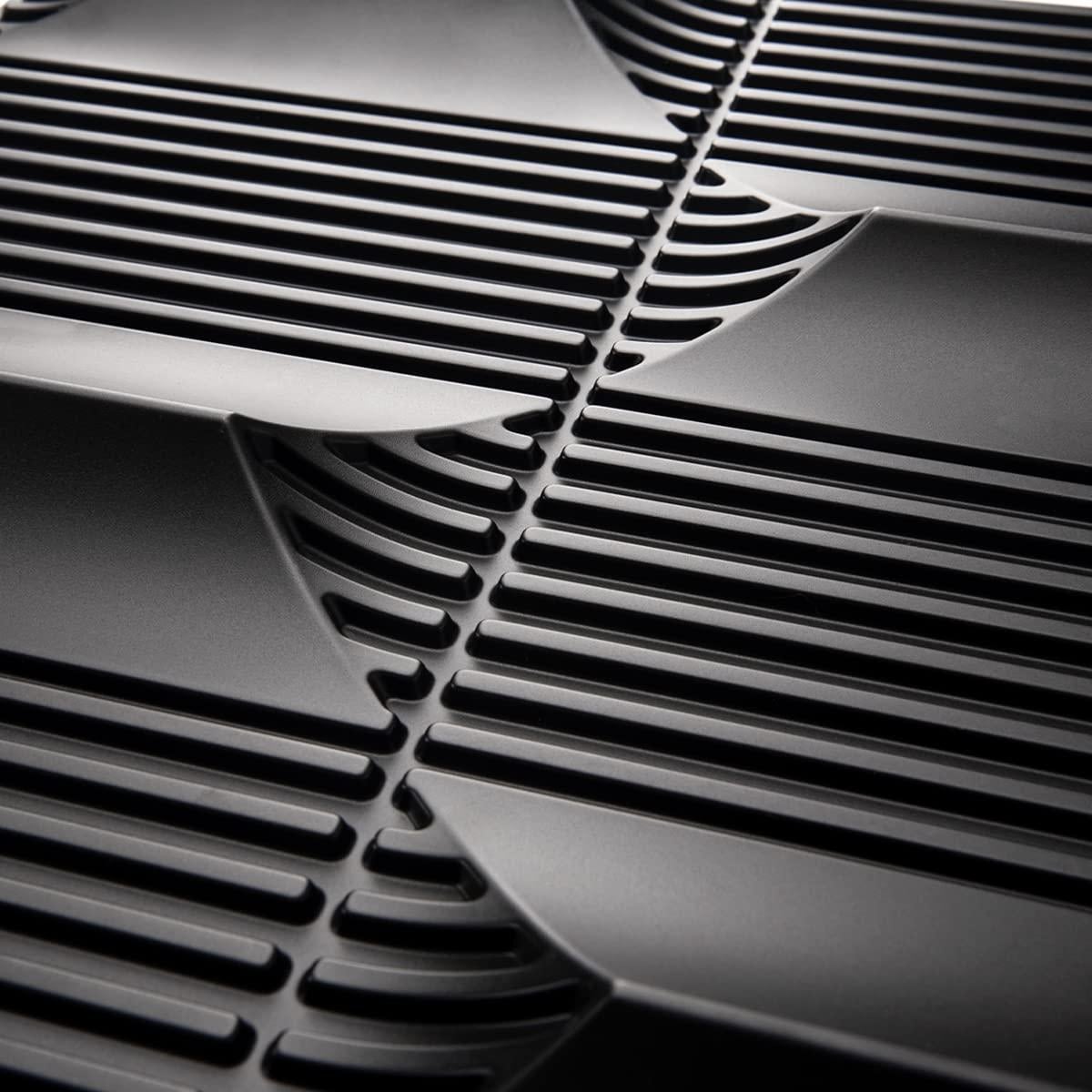 Paneles de Pared 3D PVC Art3dwallpanels 50x50cm Negro - Paquete de 12