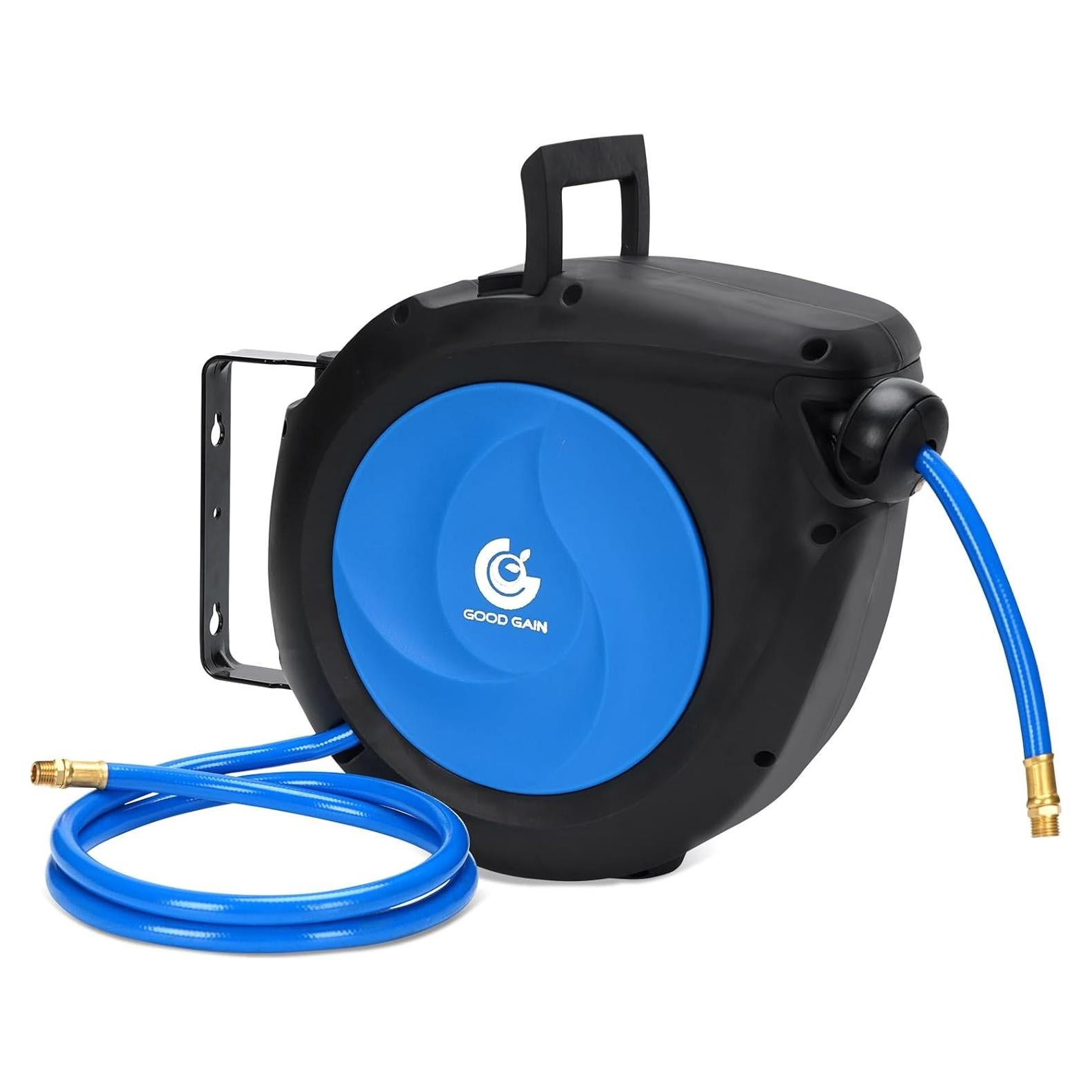 Carrete de Manguera de Aire G GOOD GAIN 15m x 9.5mm Azul