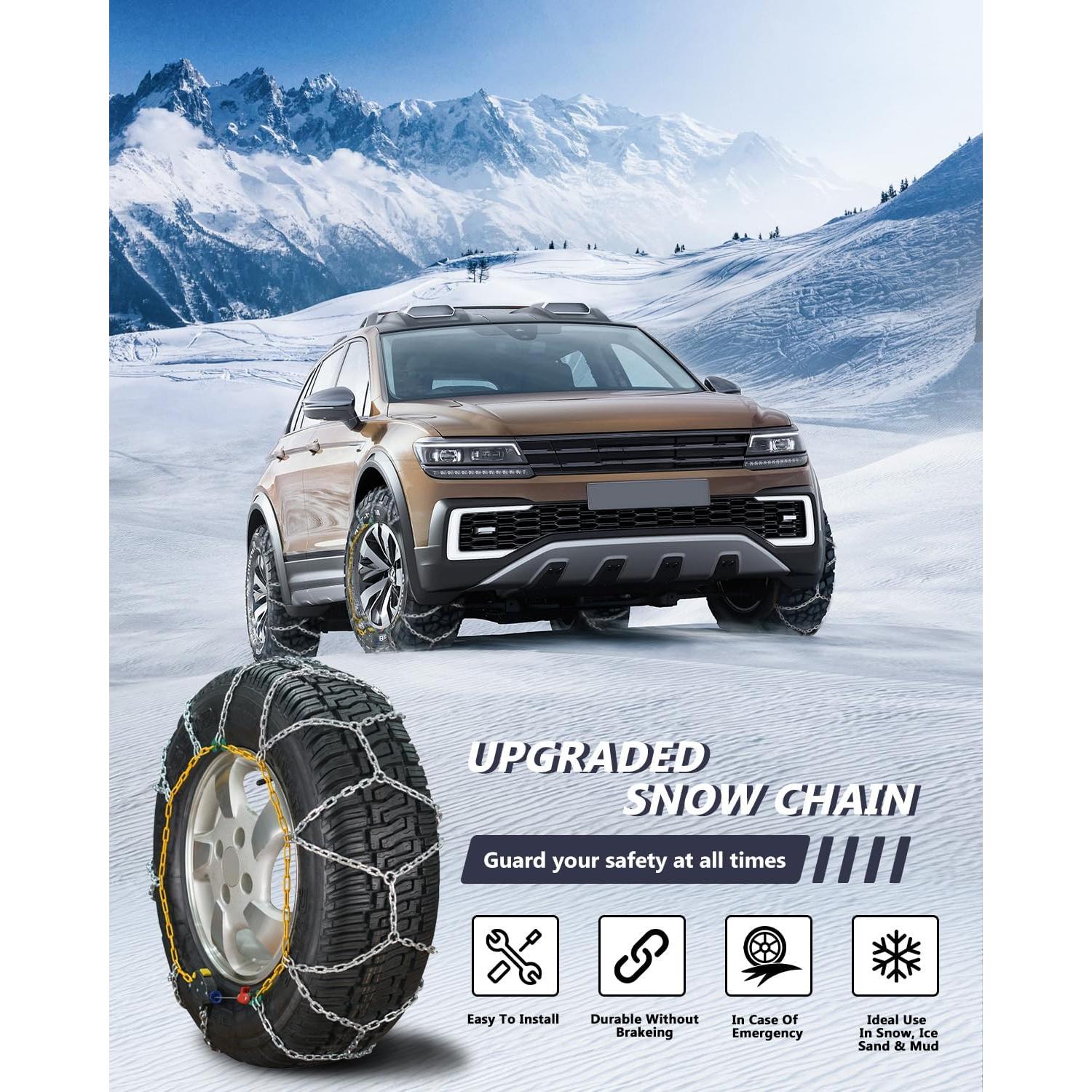 Cadenas de Nieve SCITOO HKN100 para Neumáticos 15" a 18"