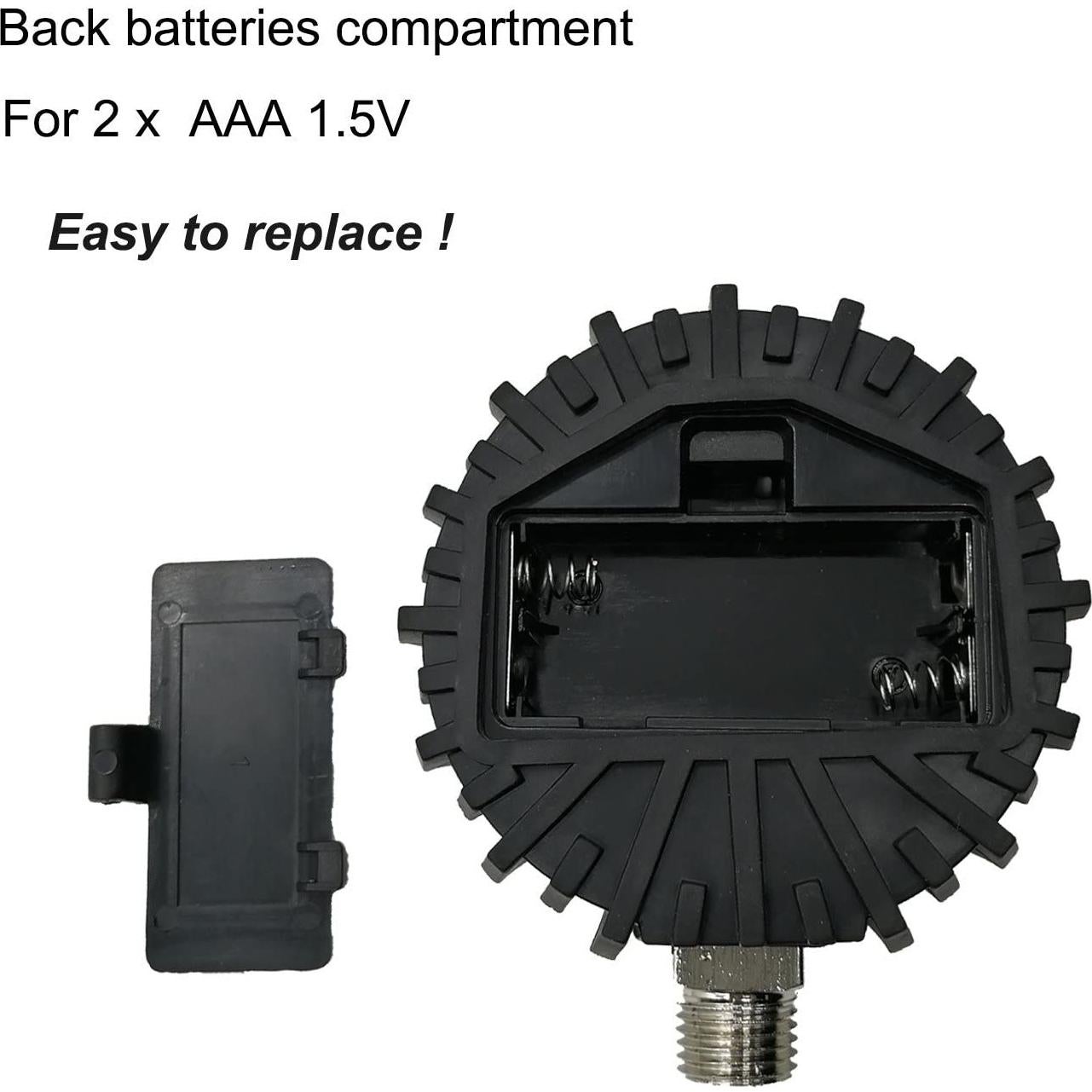 Manómetro Digital Uharbour 0.35-15 PSI con Protector de Goma