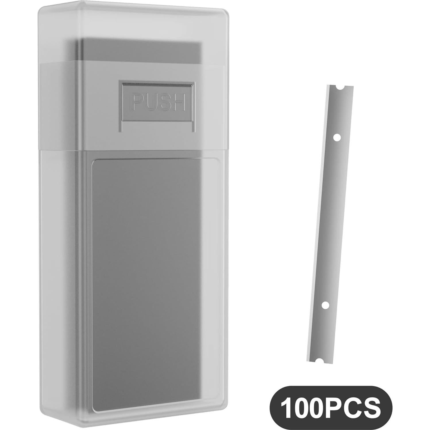 Cuchillas de Repuesto Wanguan 100PCS 10,16 cm Acero Inoxidable