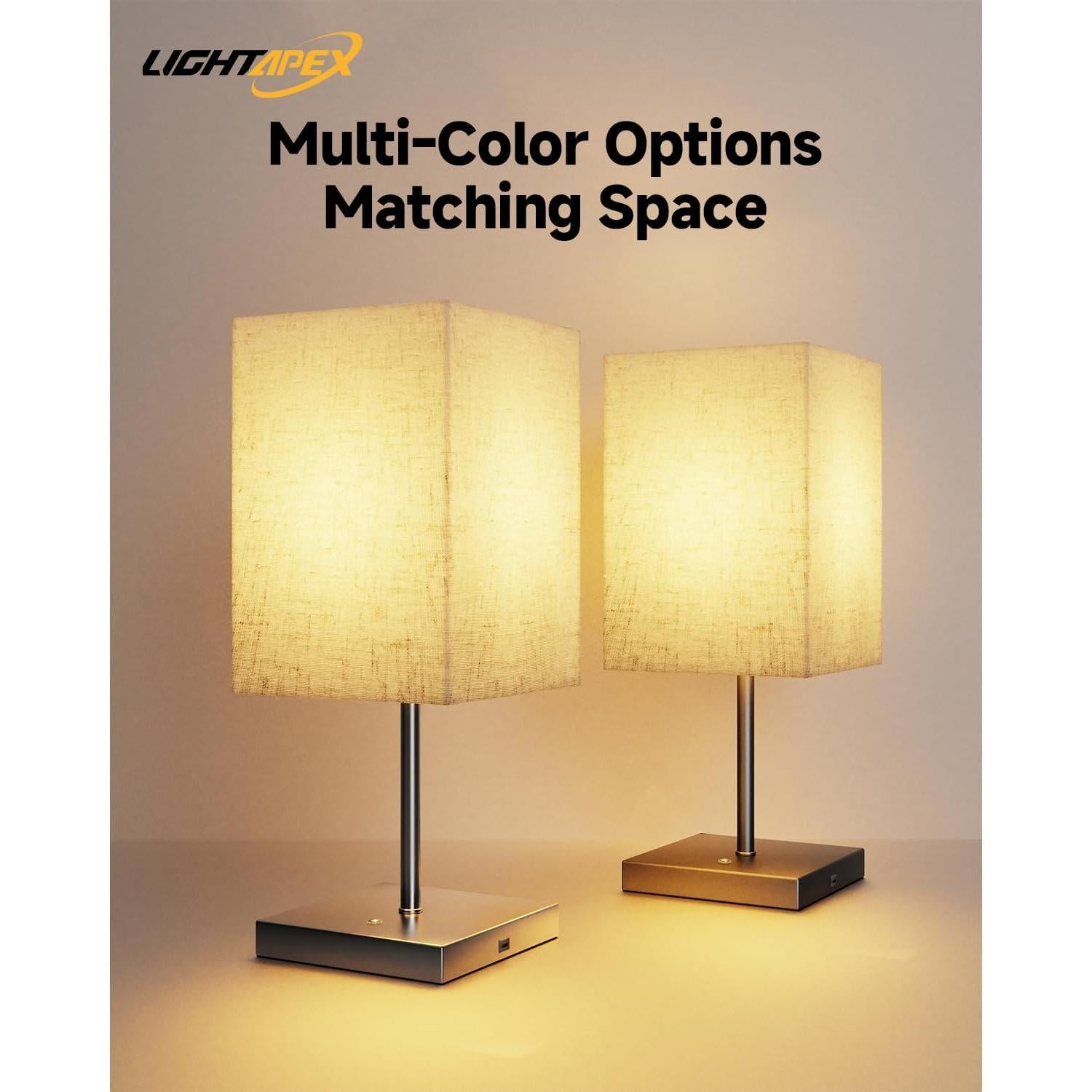 Lámpara de Mesa Inalámbrica Lightapex Cubo Negra 35.5cm