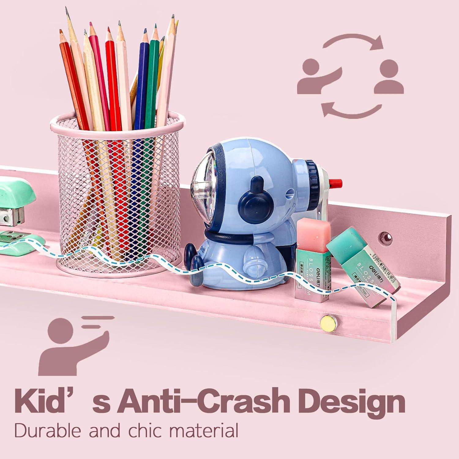 Estantes Flotantes de Madera y Acrílico Yesaior - 4 Unidades 42x8.8 cm