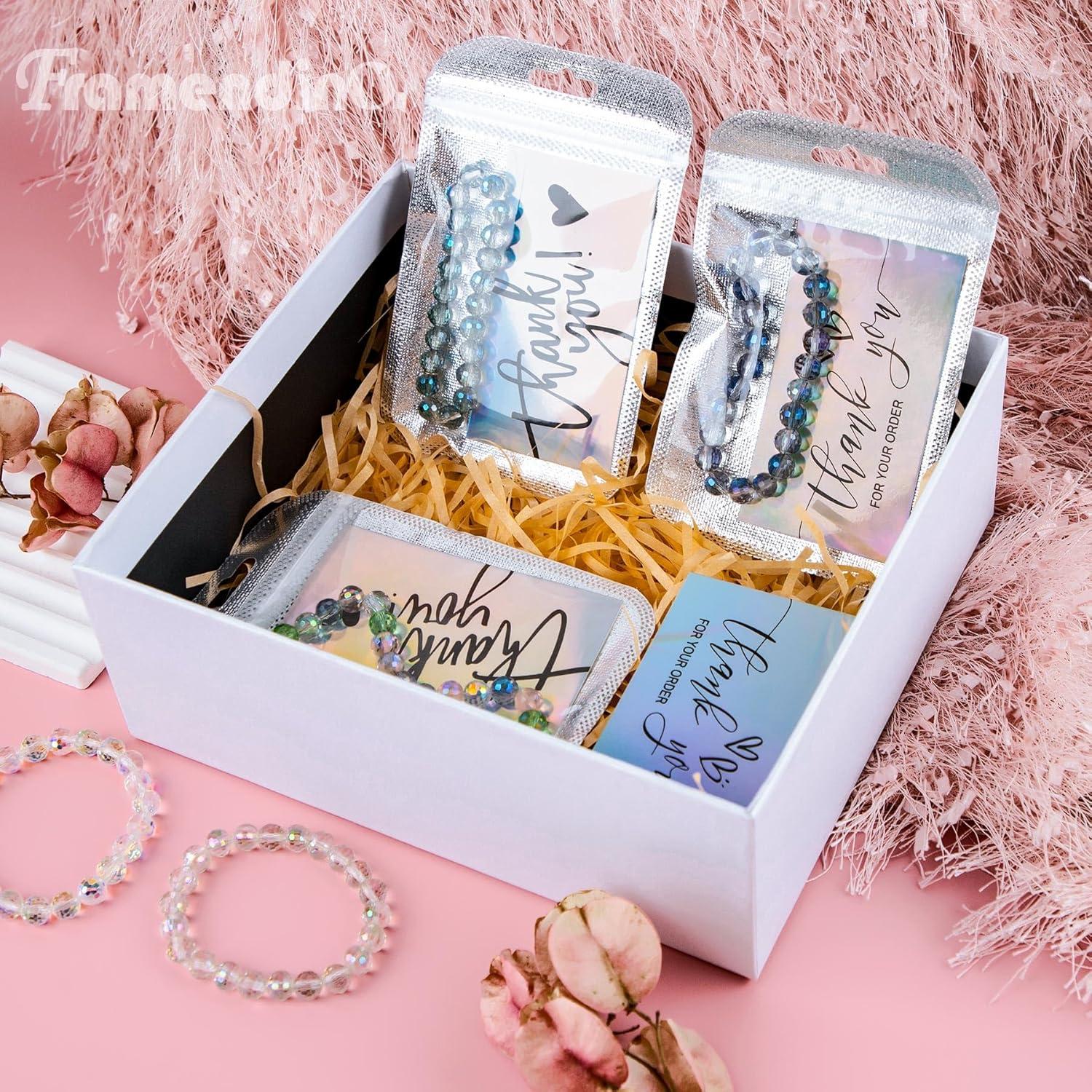 Bolsas Reutilizables Framendino 100 Unidades 13x8.5cm con Tarjetas