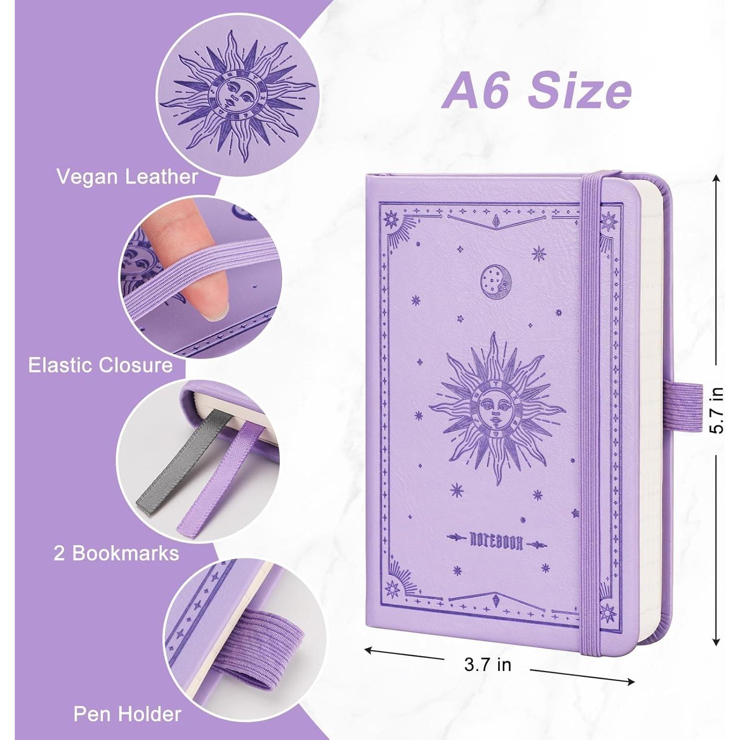 Cuaderno A6 EMSHOI Tapa Dura Púrpura Claro 160 Páginas 100GSM