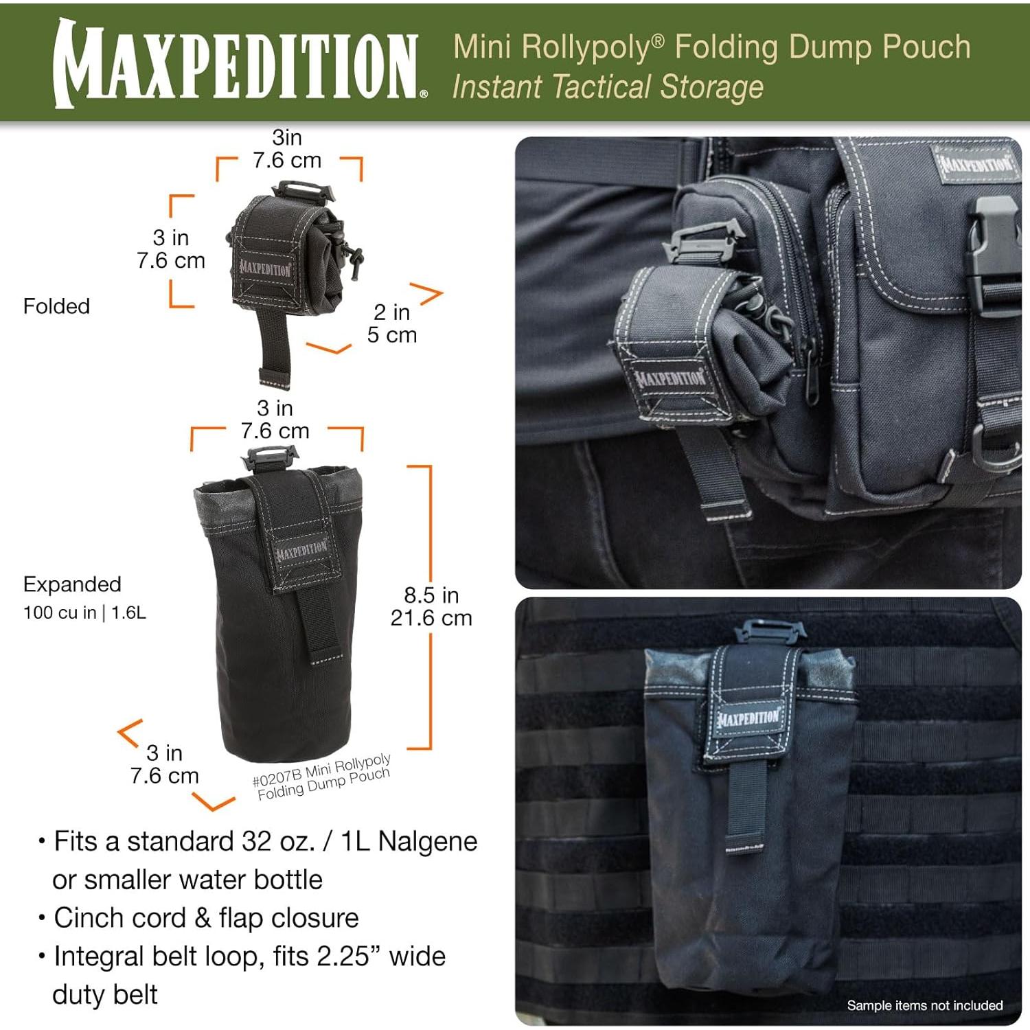 Pouch de Descarga Plegable Maxpedition Mini Rollypoly 1L