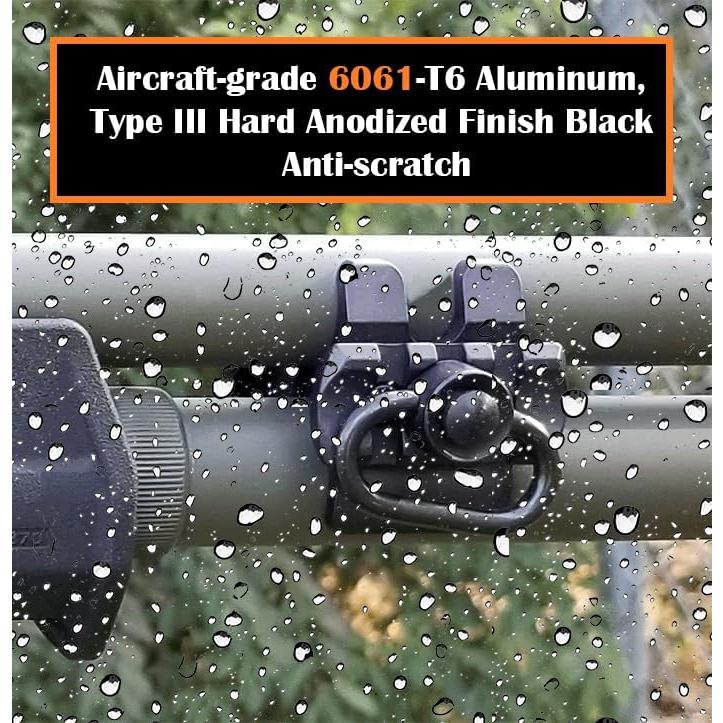 Abrazadera de cañón 12Ga GOTCIAL con gancho QD y riel Picatinny