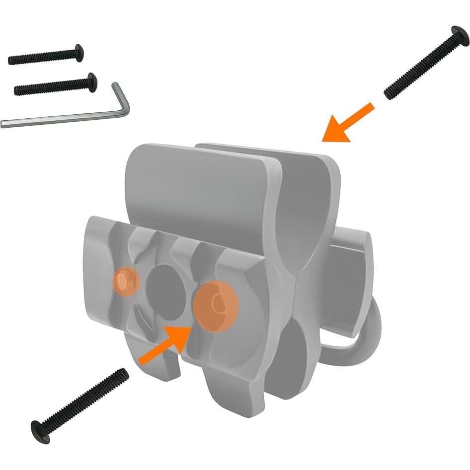 Abrazadera de cañón 12Ga GOTCIAL con gancho QD y riel Picatinny