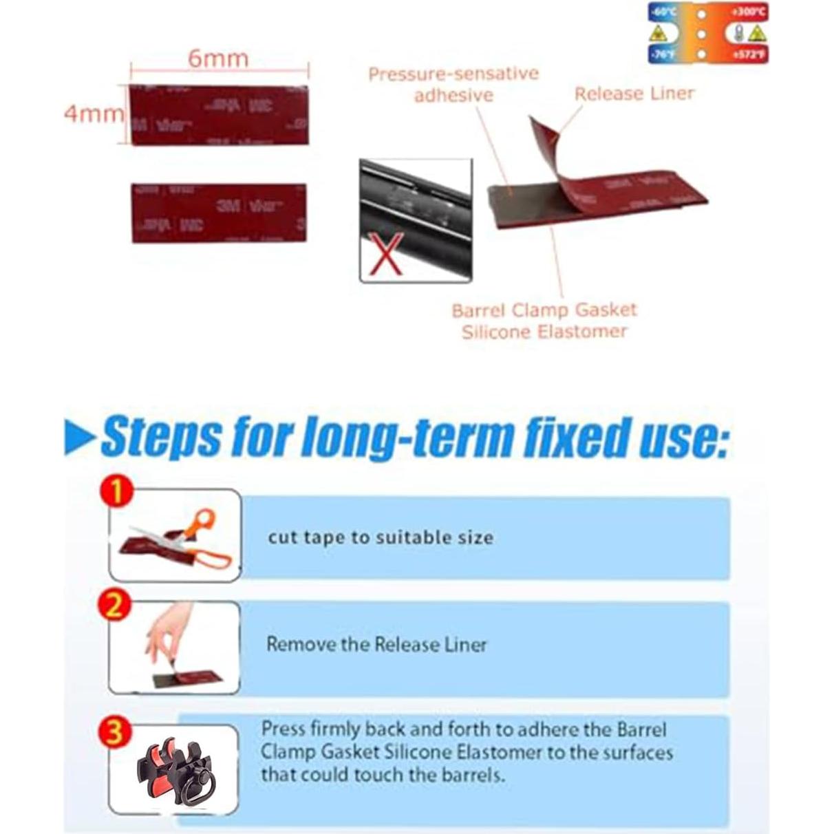 Abrazadera de cañón 12Ga GOTCIAL con gancho QD y riel Picatinny