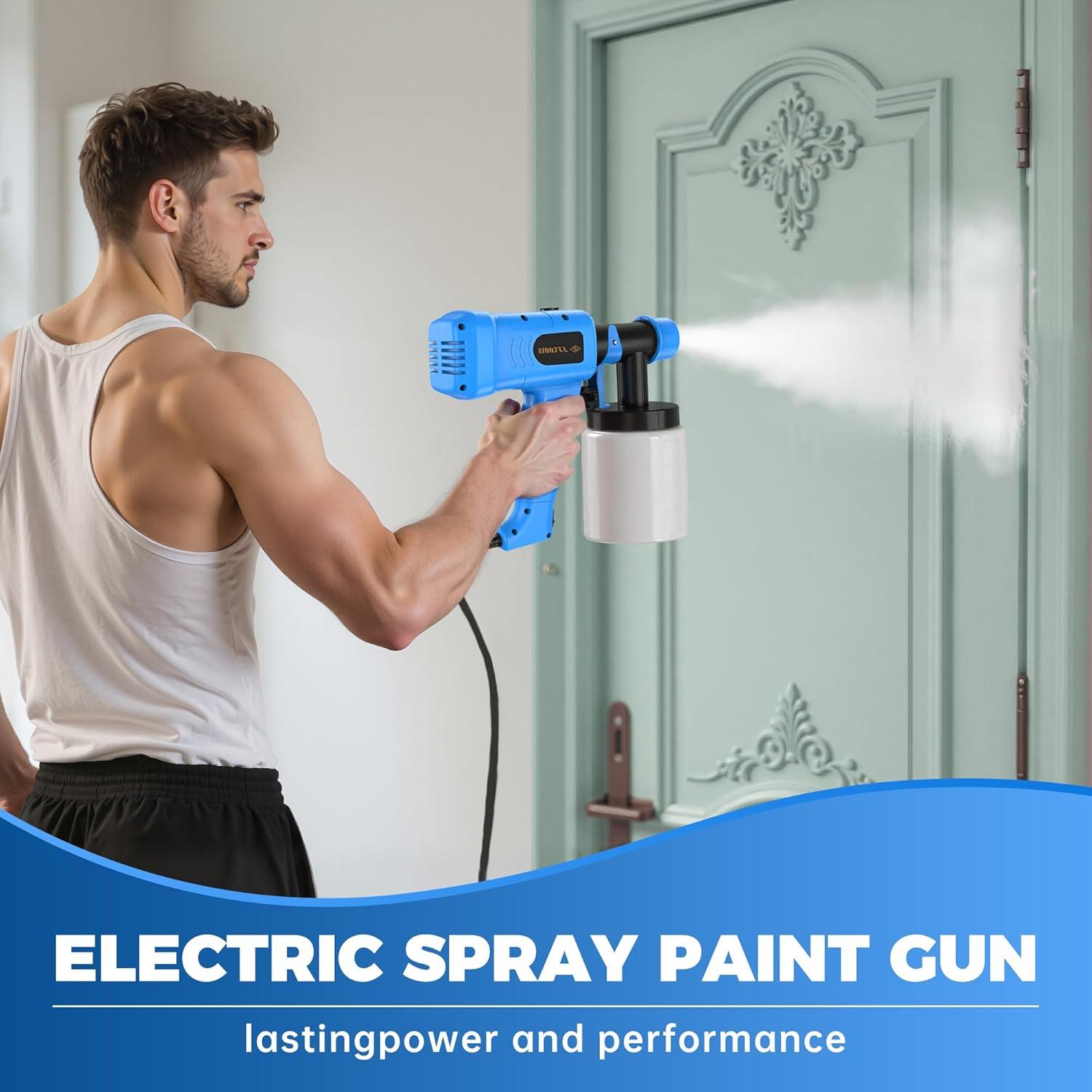 Pulverizador de Pintura JFtools 1200W 900ml HVLP Ajustable