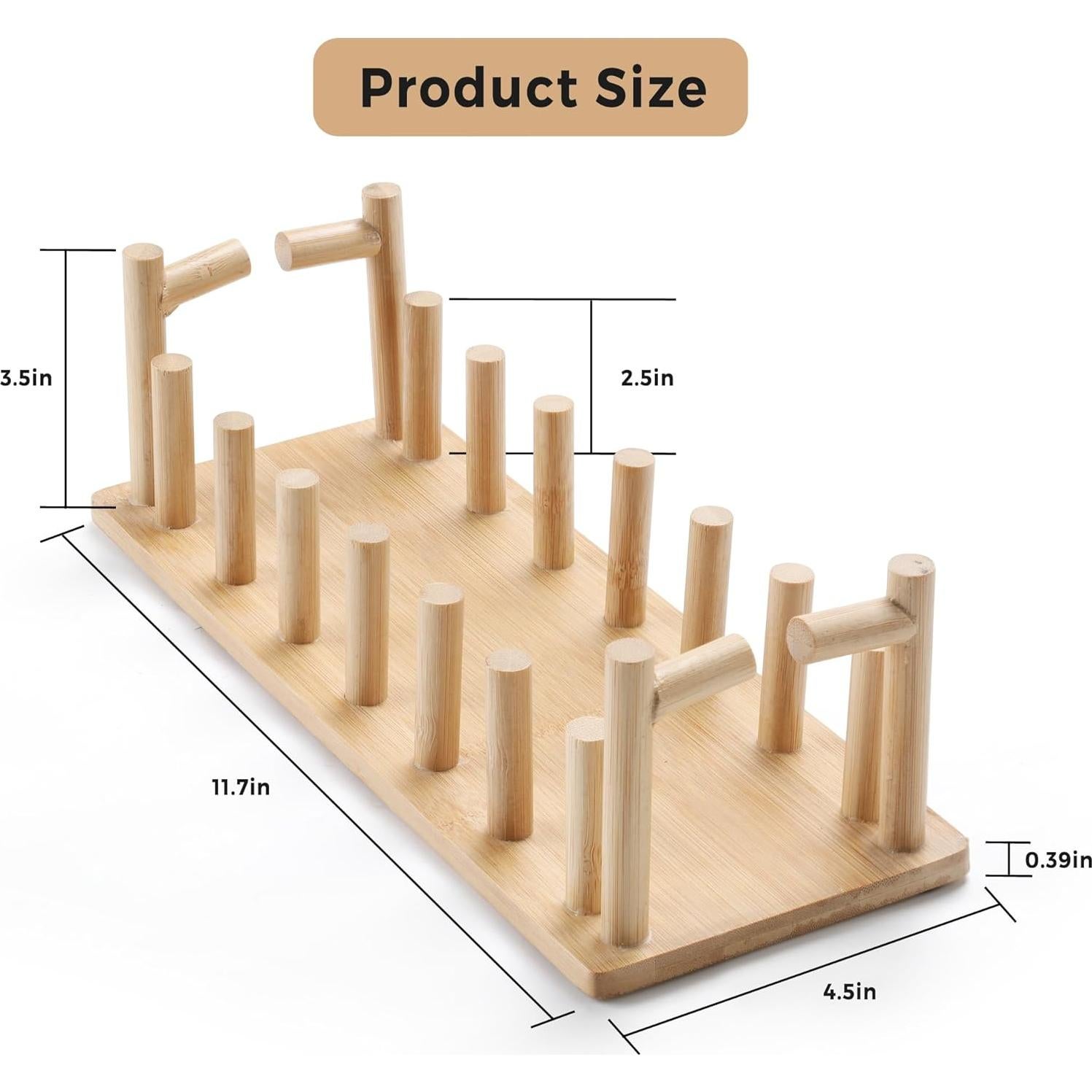 Soporte para Sombreros de Bambú ZhiYo-Life - Organizador 18 Gorras