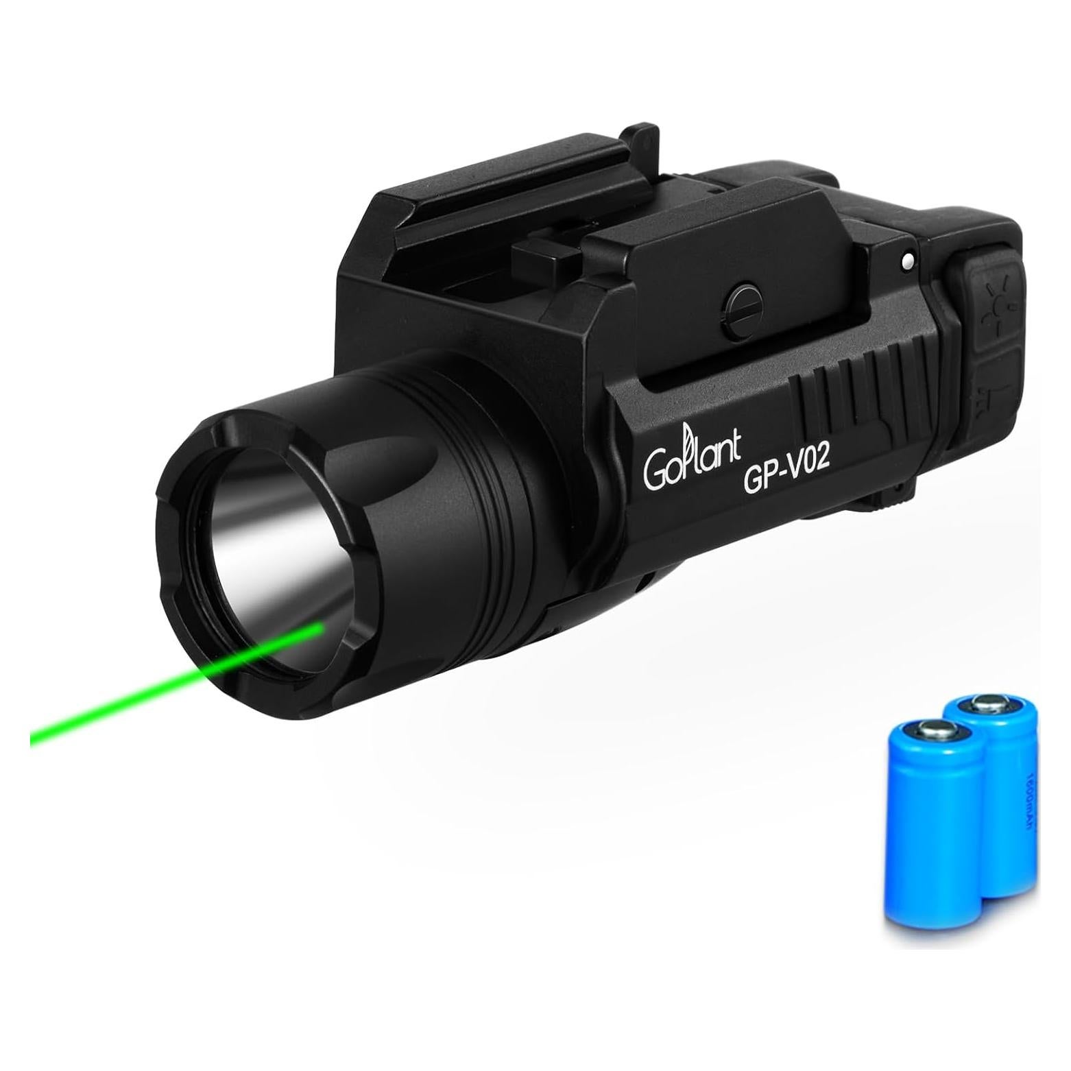 Linterna Táctica LED GOPLANT GP-V02 1300 Lúmenes con Láser Verde