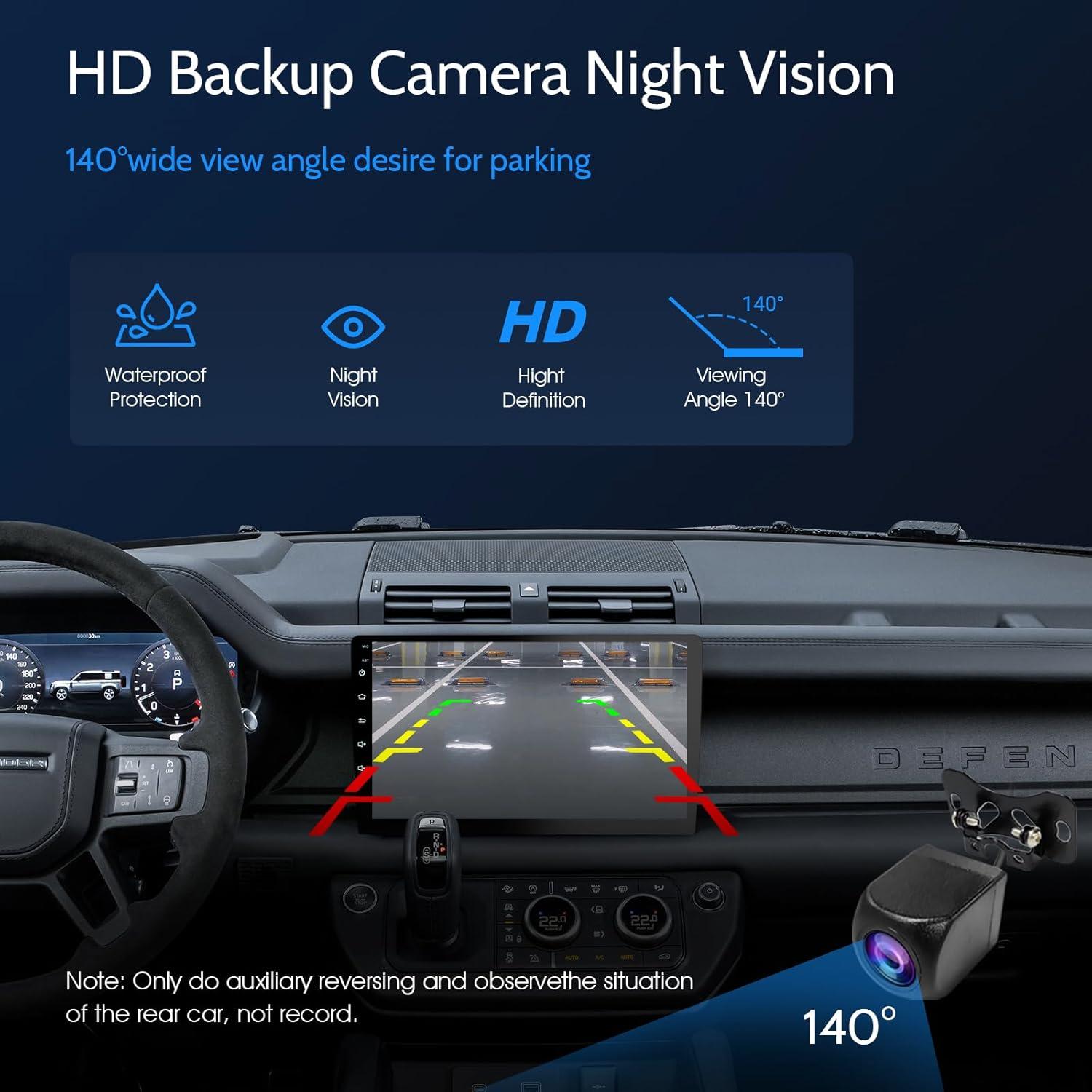 Estéreo de coche Haudio 10.1" Doble Din CarPlay Android Auto