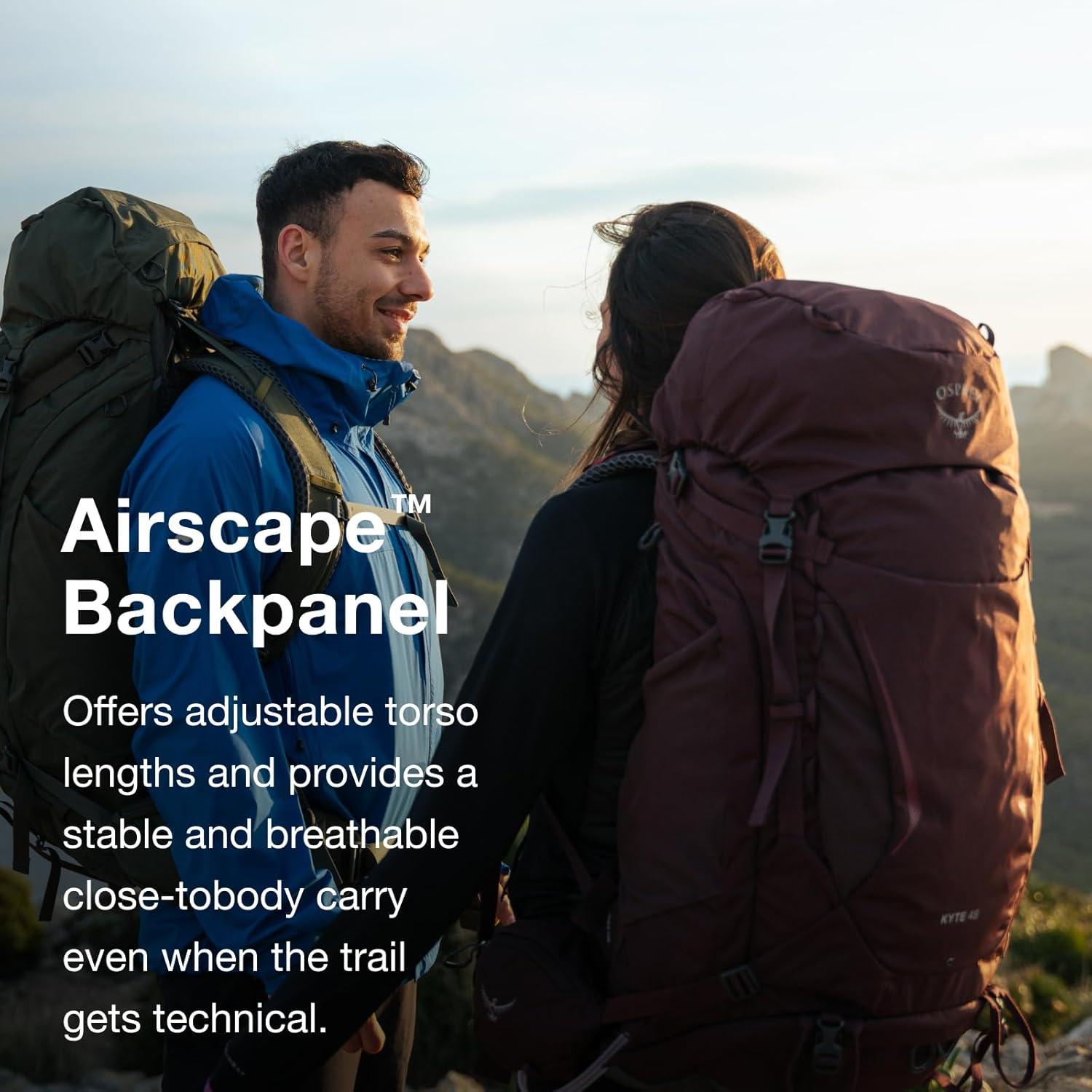 Mochila de Senderismo Osprey Kyte 48L para Mujeres Negra