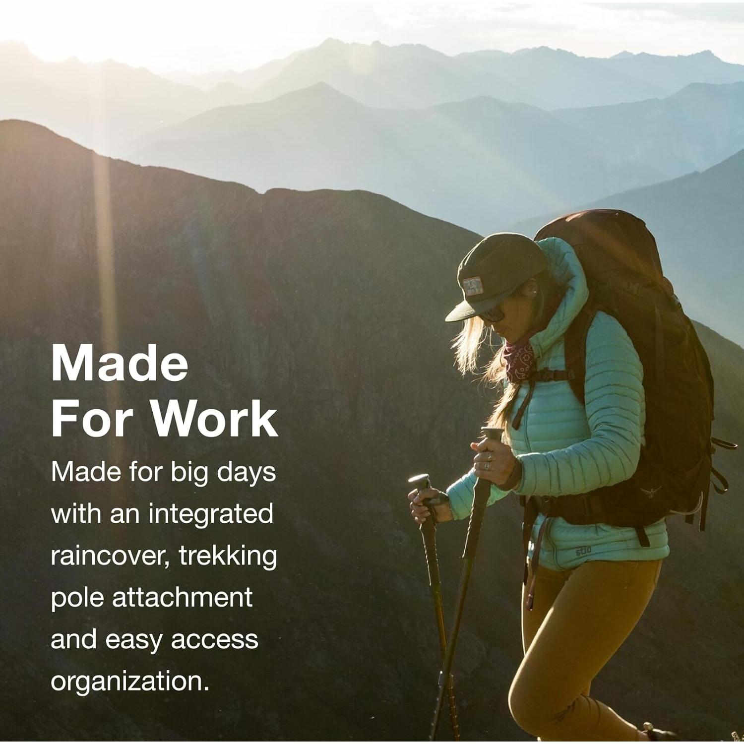 Mochila de Senderismo Osprey Kyte 48L para Mujeres Negra