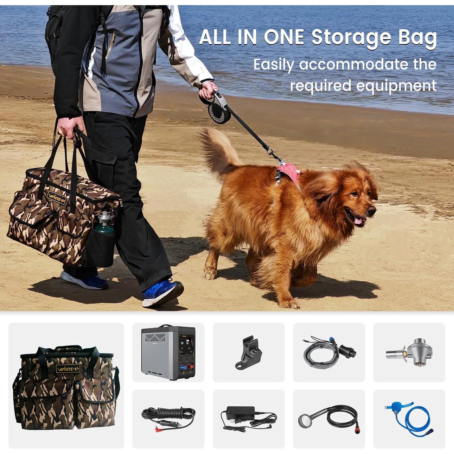 Calentador de Agua Portátil WINTEMP GPT3U 6KW - Agua Caliente Instantánea