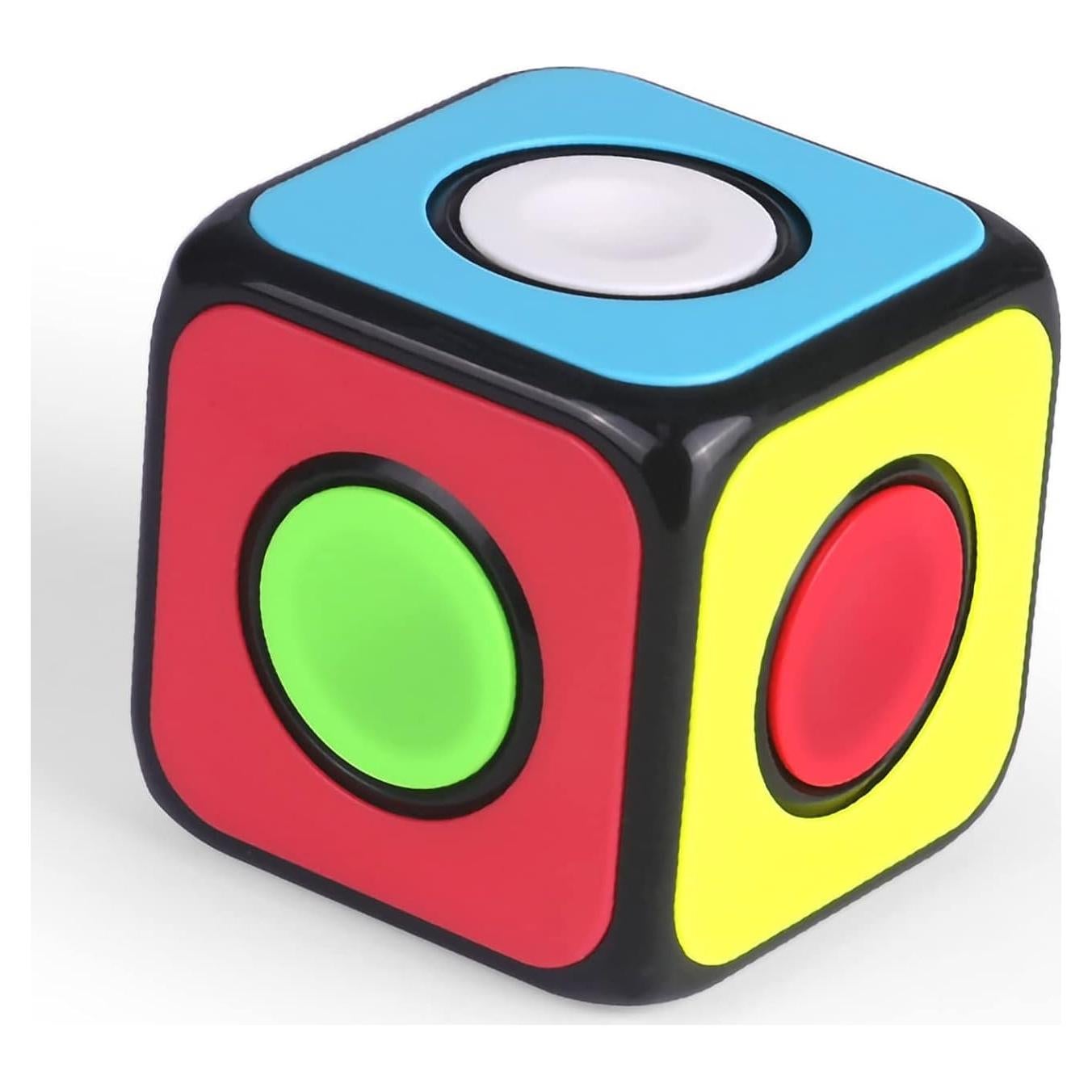Cubo Mágico QiYi 1x1 Antiestrés Portátil para Niños y Adultos