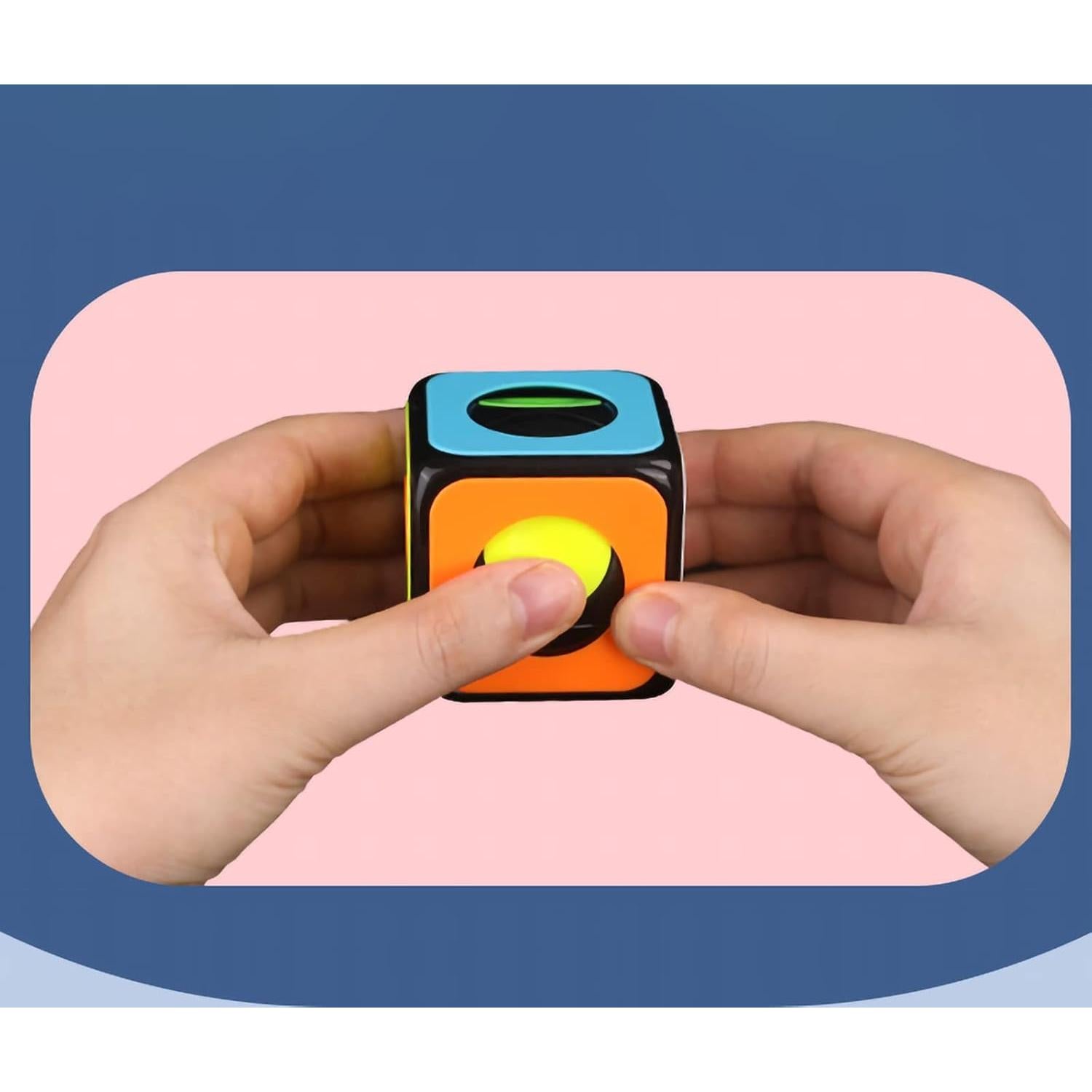 Cubo Mágico QiYi 1x1 Antiestrés Portátil para Niños y Adultos