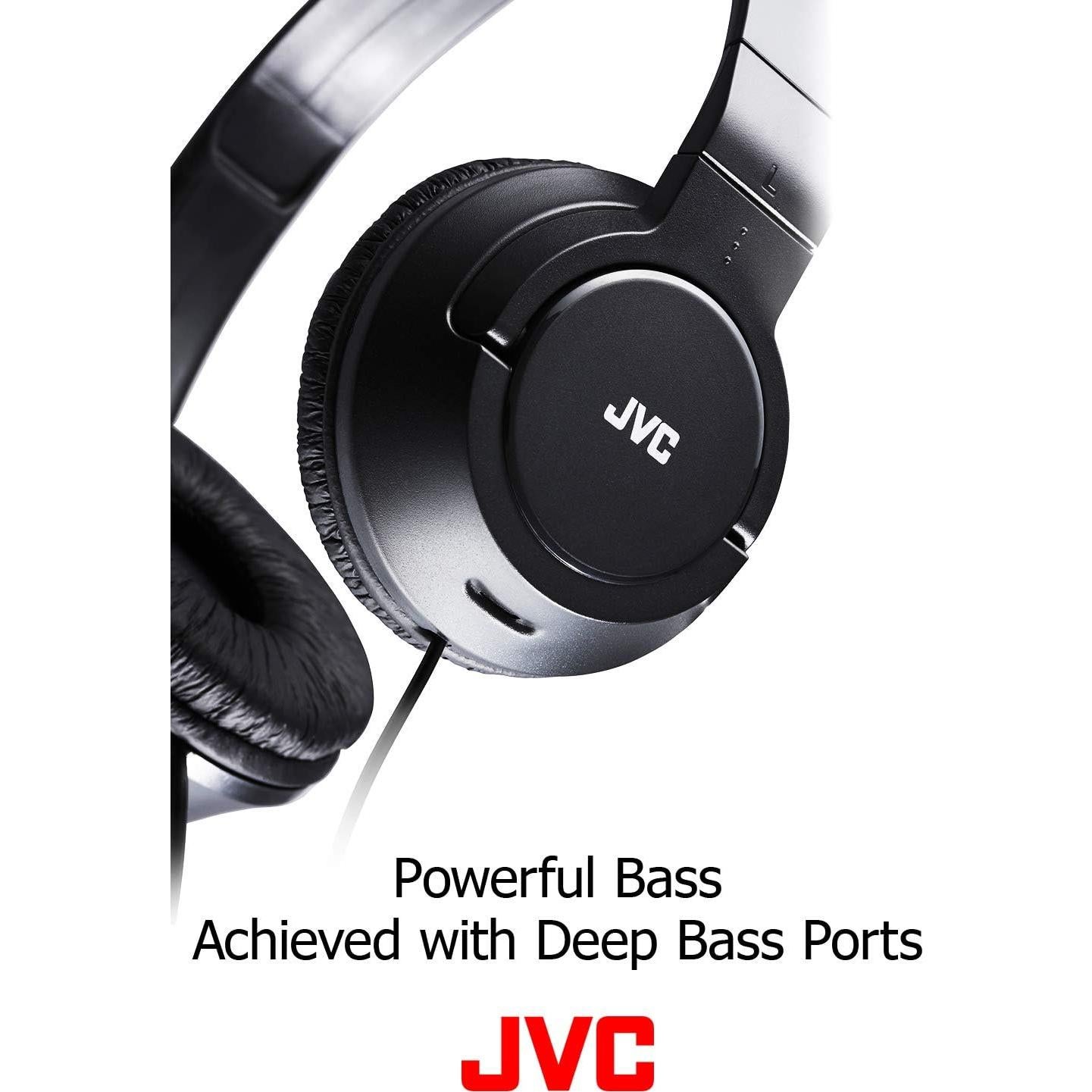 Auriculares Plegables JVC HASR185B con Micrófono Negro