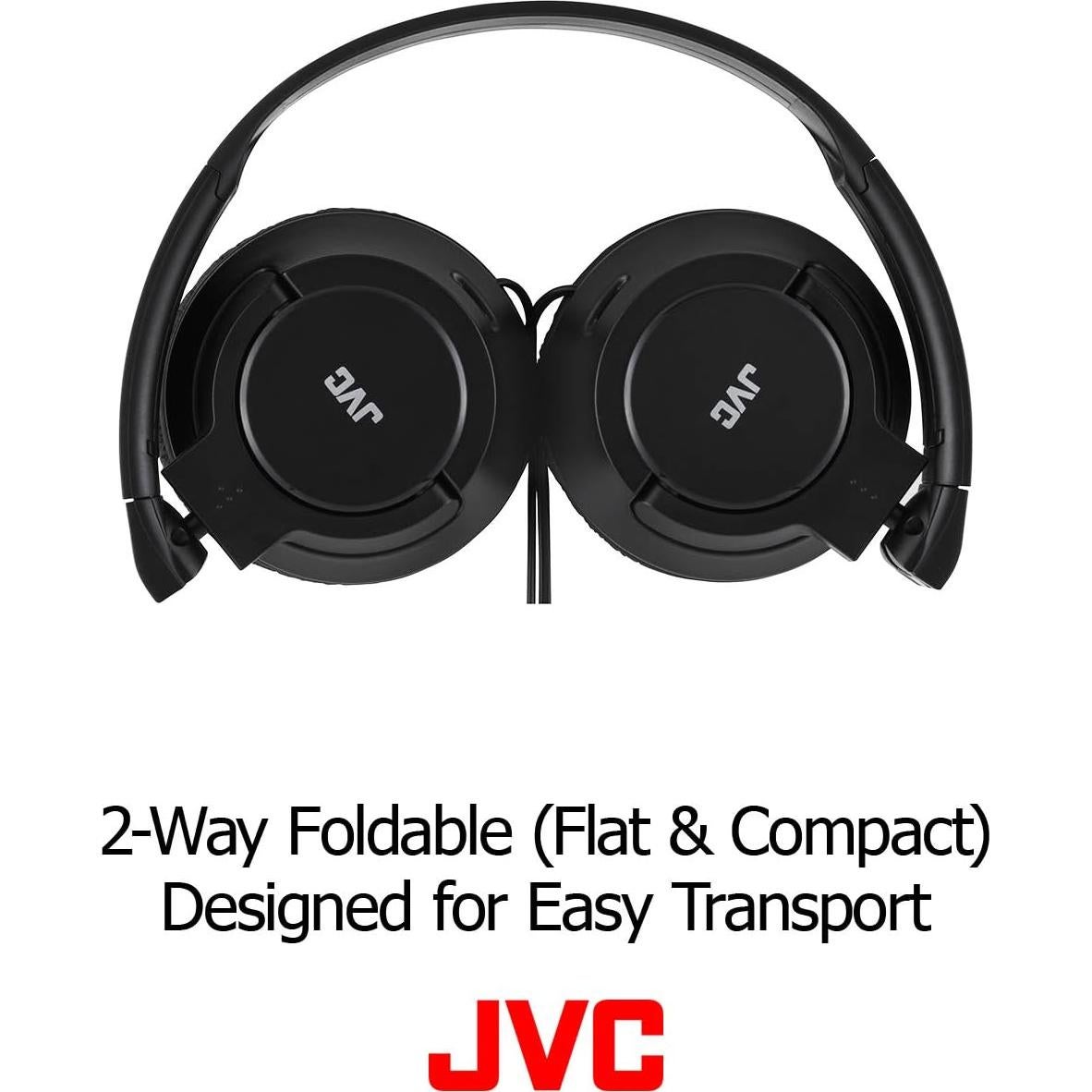 Auriculares Plegables JVC HASR185B con Micrófono Negro