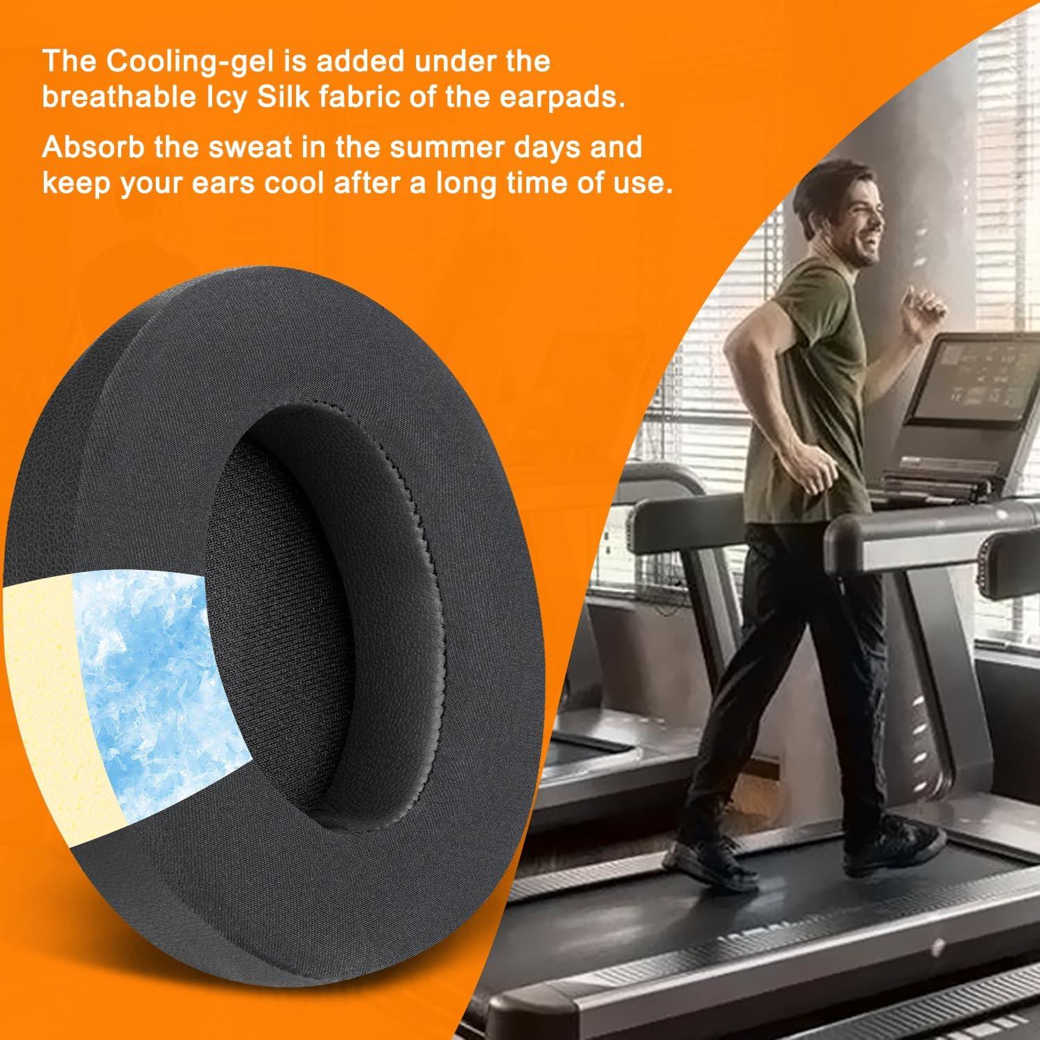 Almohadillas de Gel Refrigerante SoloWIT para Auriculares Beats Studio 2 y 3 - Negro