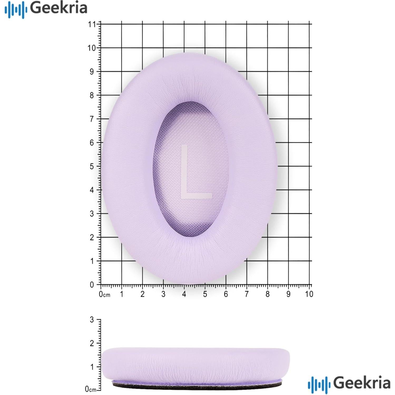 Almohadillas de Reemplazo Geekria para Bose QC45 QC35 QC25 QC15 - Púrpura