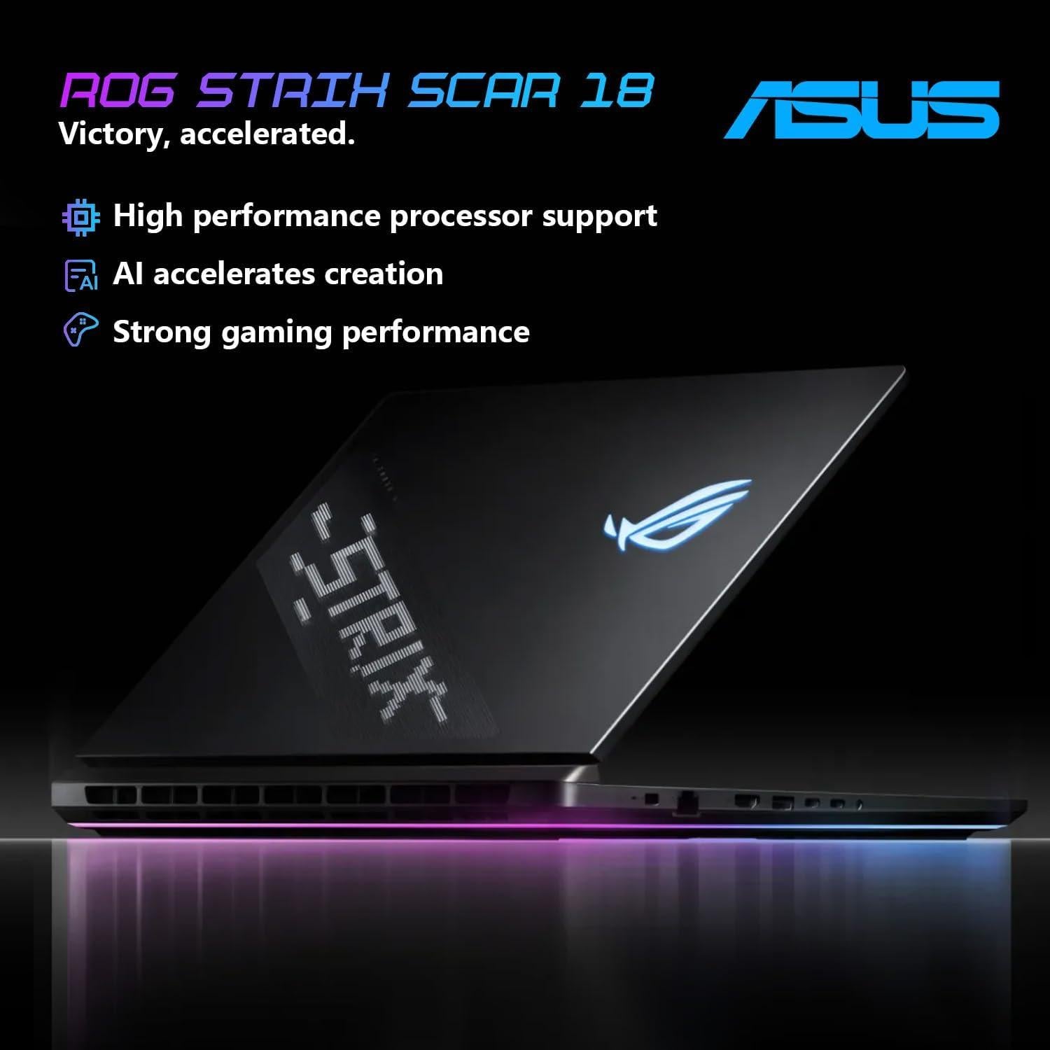 Laptop ASUS ROG Strix Scar 18 G835, Intel Ultra 9, 64GB RAM, 1TB SSD