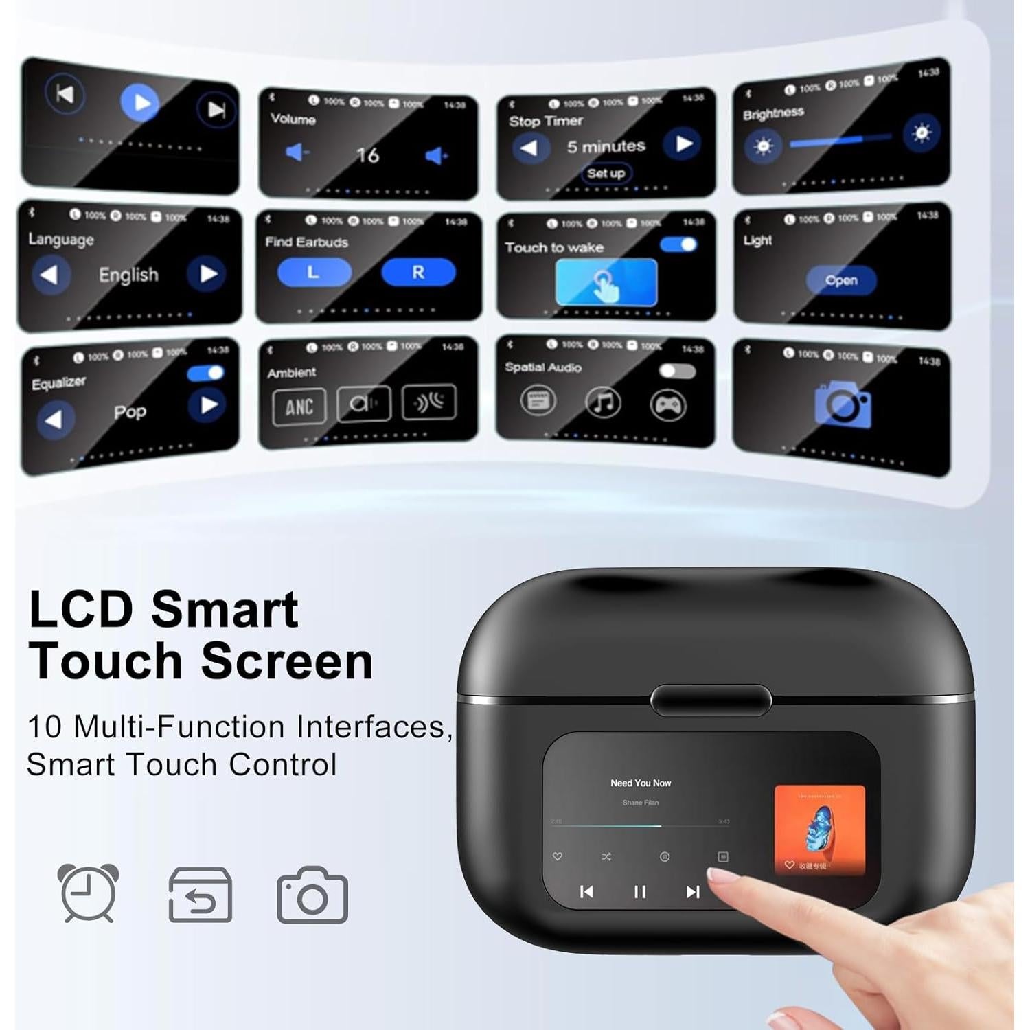 Auriculares Inalámbricos Bluetooth LOBKIN S18 Clip On Negro