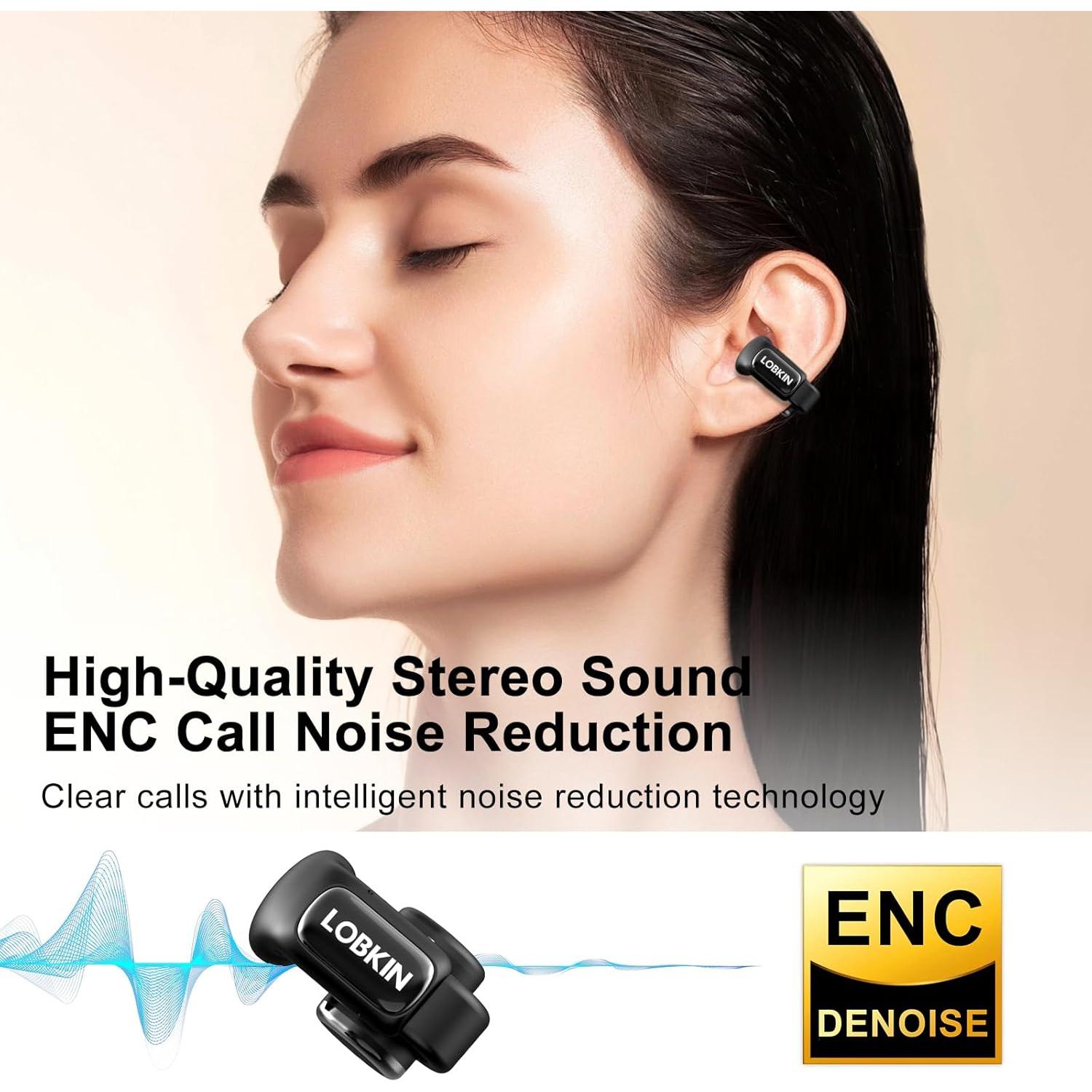 Auriculares Inalámbricos Bluetooth LOBKIN S18 Clip On Negro