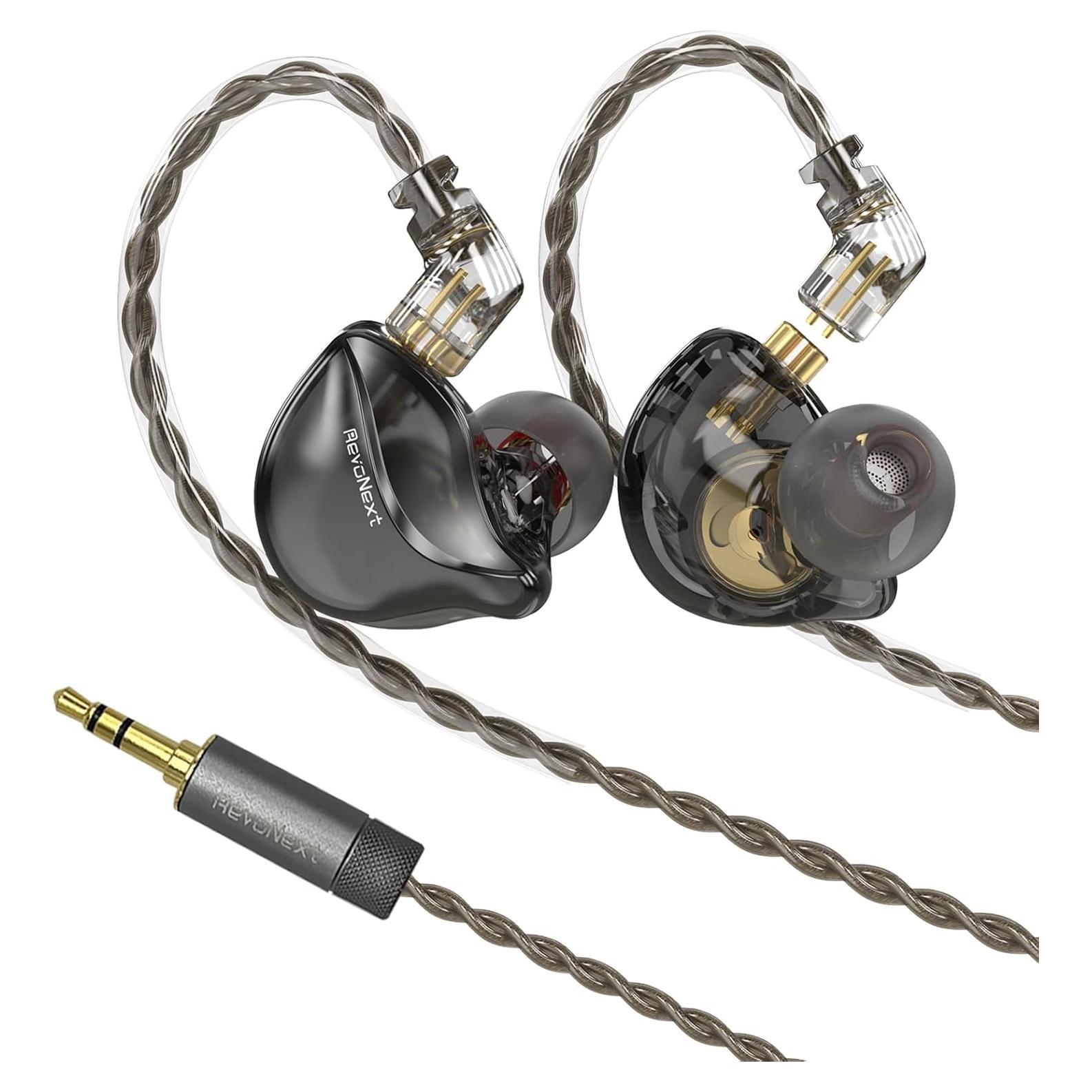Auriculares In Ear Monitor RevoNext RH212 HiFi Estéreo Negro