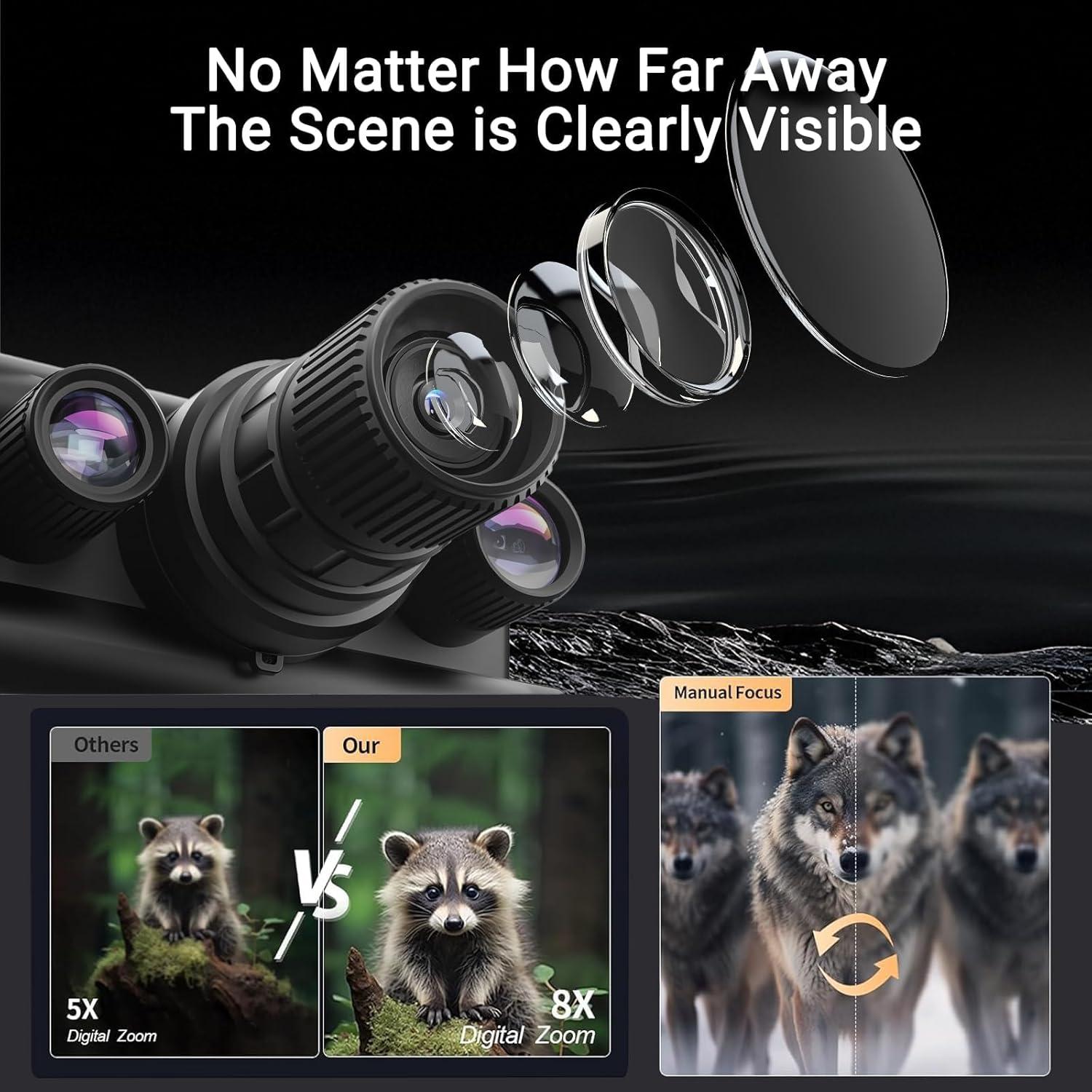 Gafas de Visión Nocturna Sfeoot 4K 8X HD con Grabación