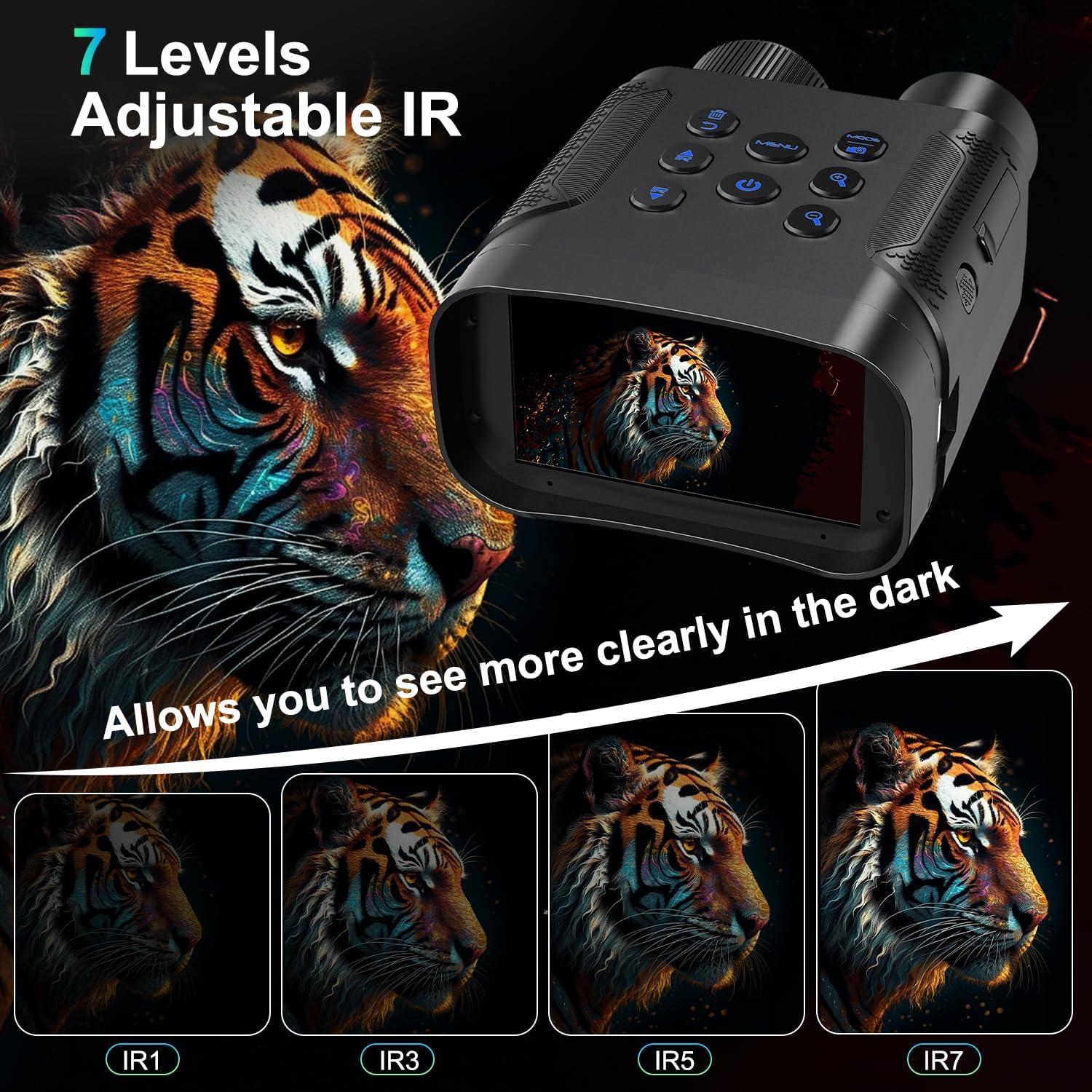 Binoculares de Visión Nocturna 4K EQUEEN con Batería 8000mAh